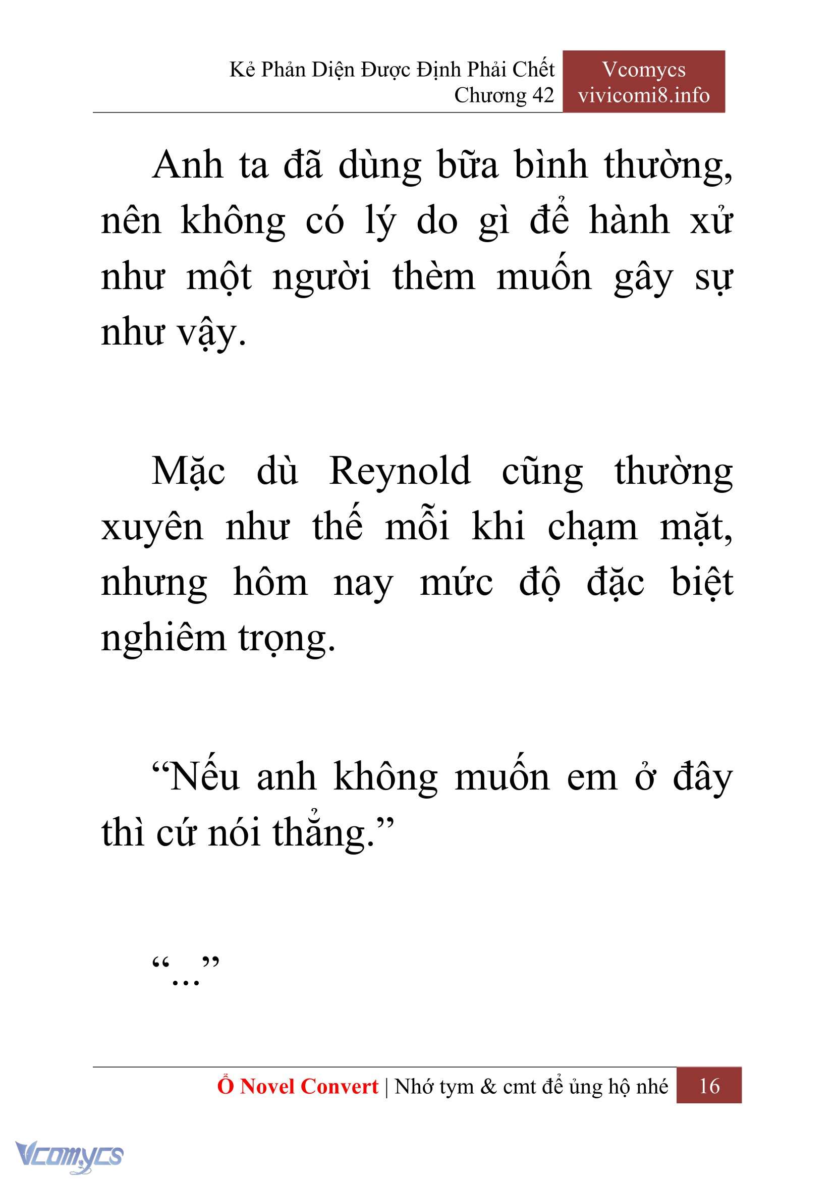 [Novel] Kẻ Phản Diện Được Định Phải Chết Chap 42 - Trang 2