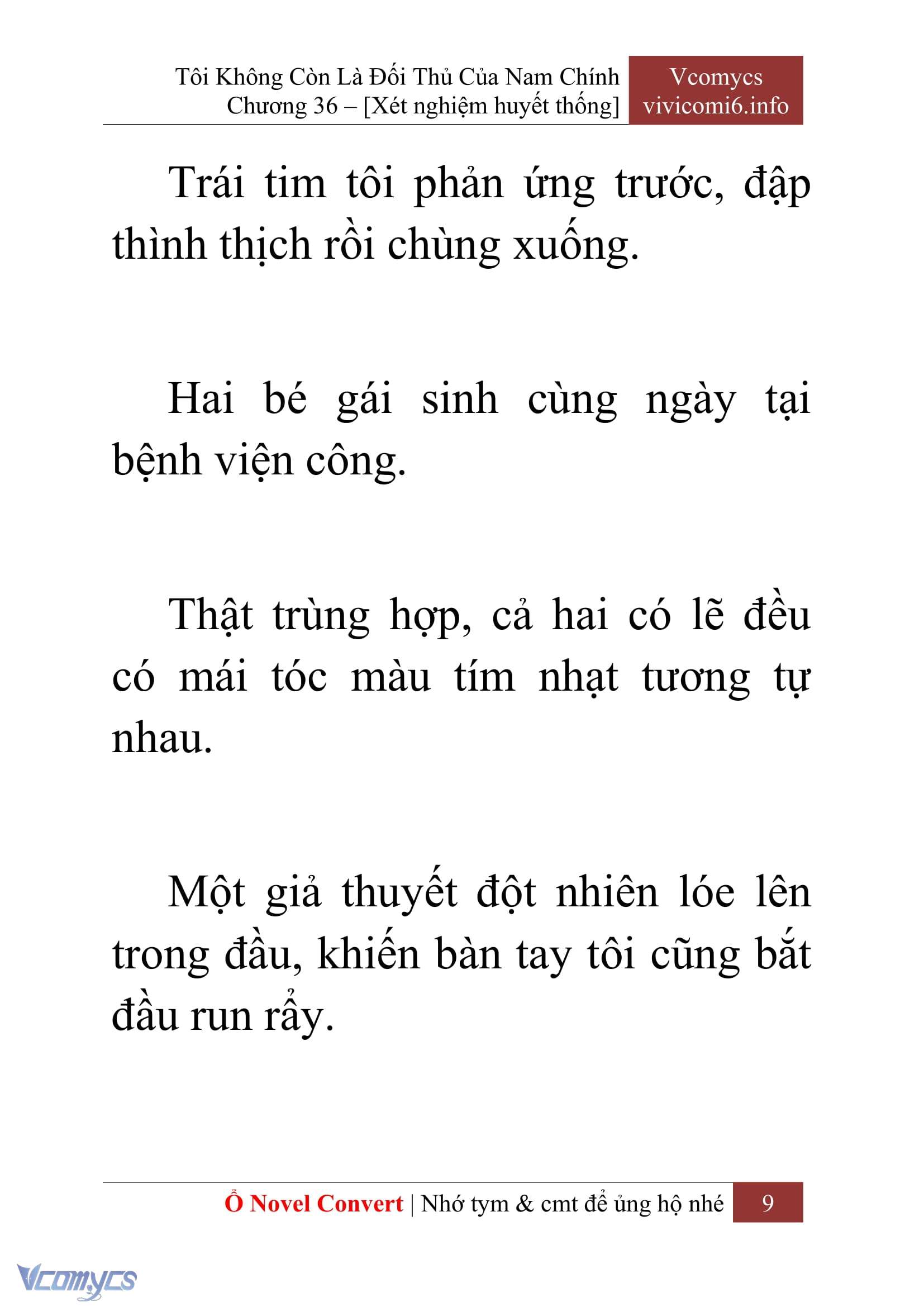[Novel] Tôi Không Còn Là Đối Thủ Của Nam Chính Chap 36 - Trang 2