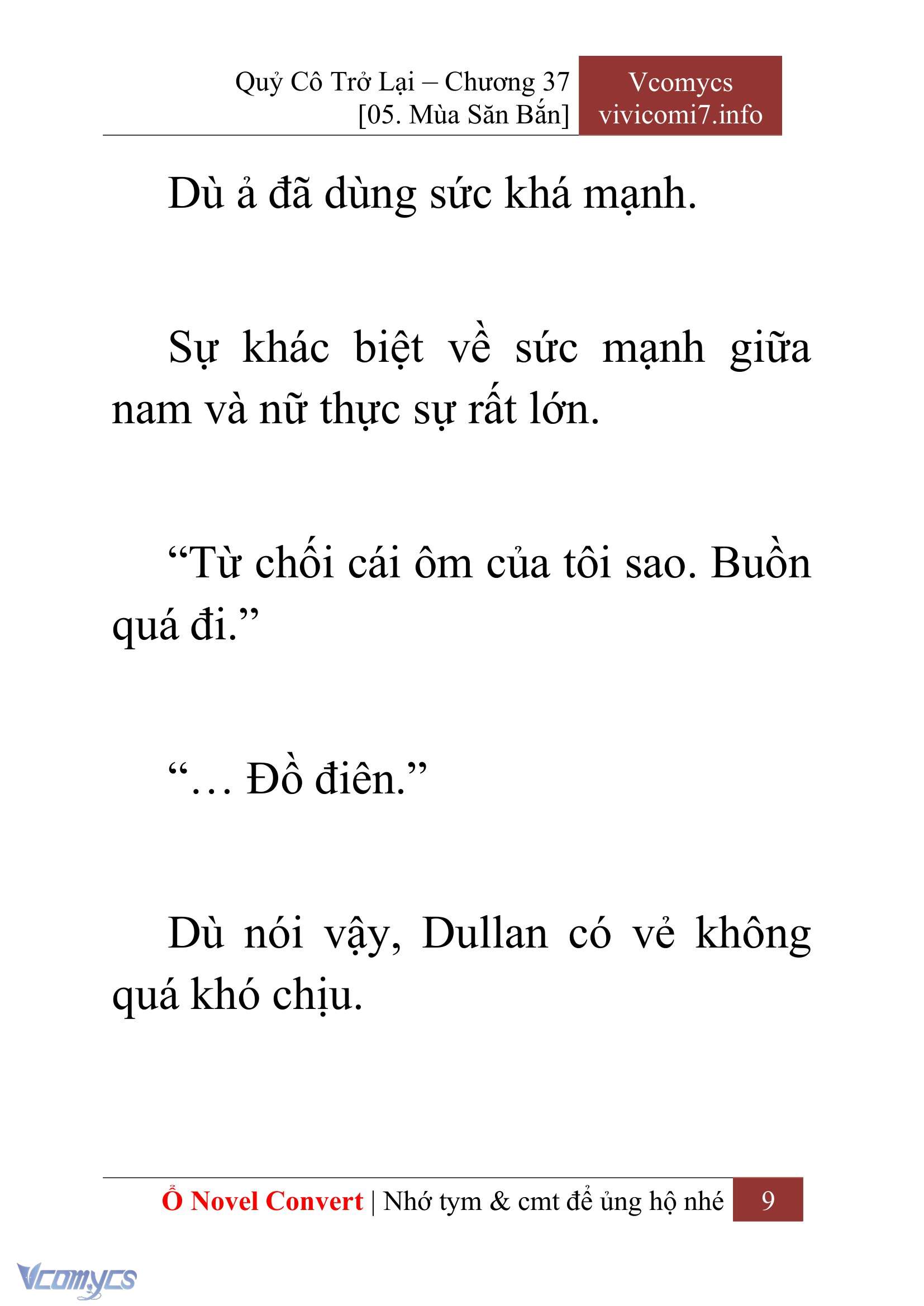 [Novel] Quý Cô Trở Lại Chap 37 - Trang 2