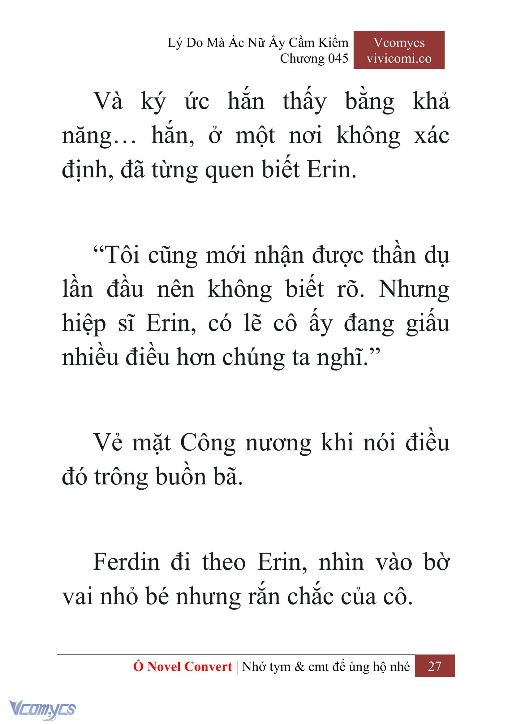 [Novel] Lý Do Mà Ác Nữ Ấy Cầm Kiếm Chap 45 - Next 