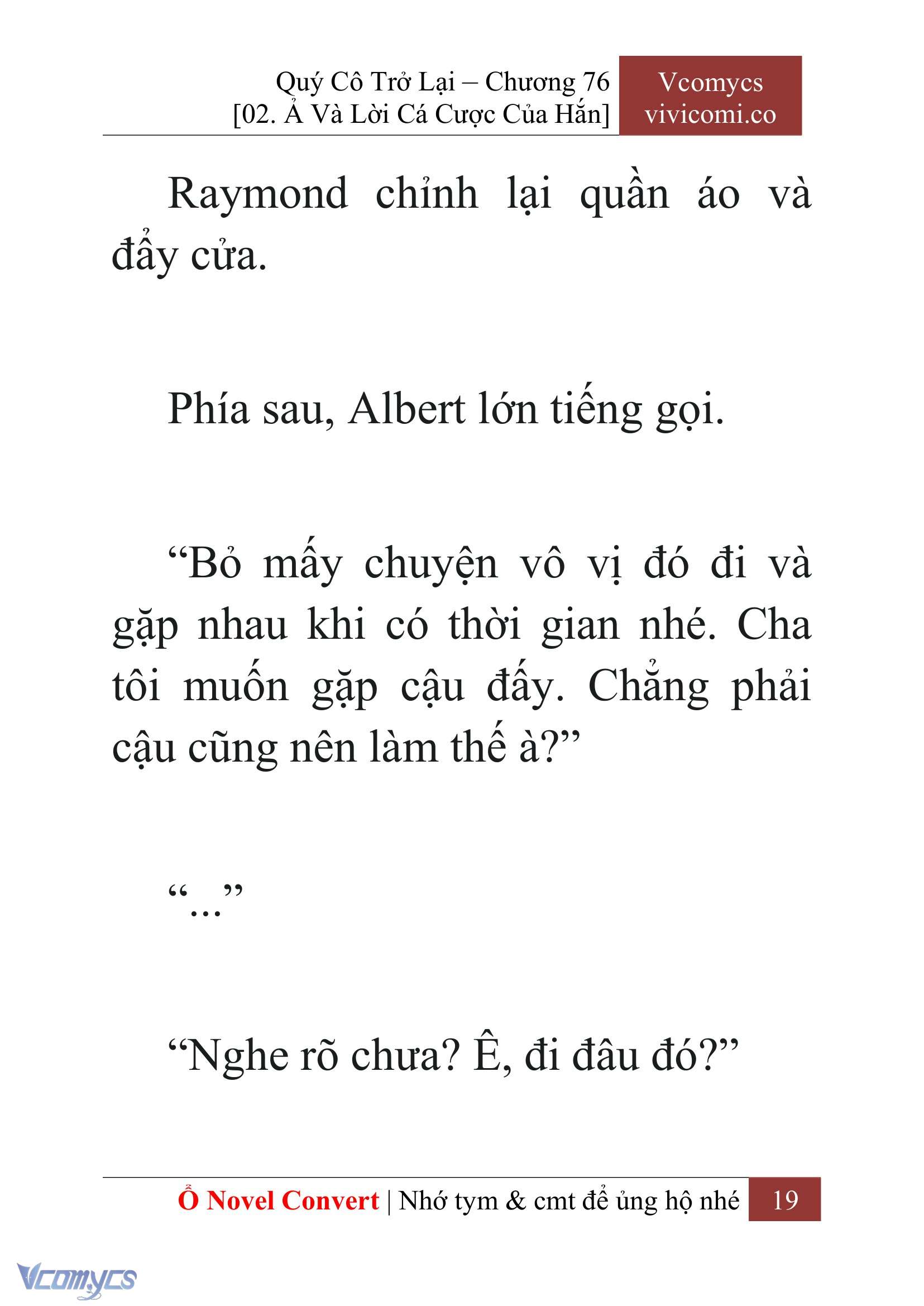 [Novel] Quý Cô Trở Lại Chap 76 - Trang 2