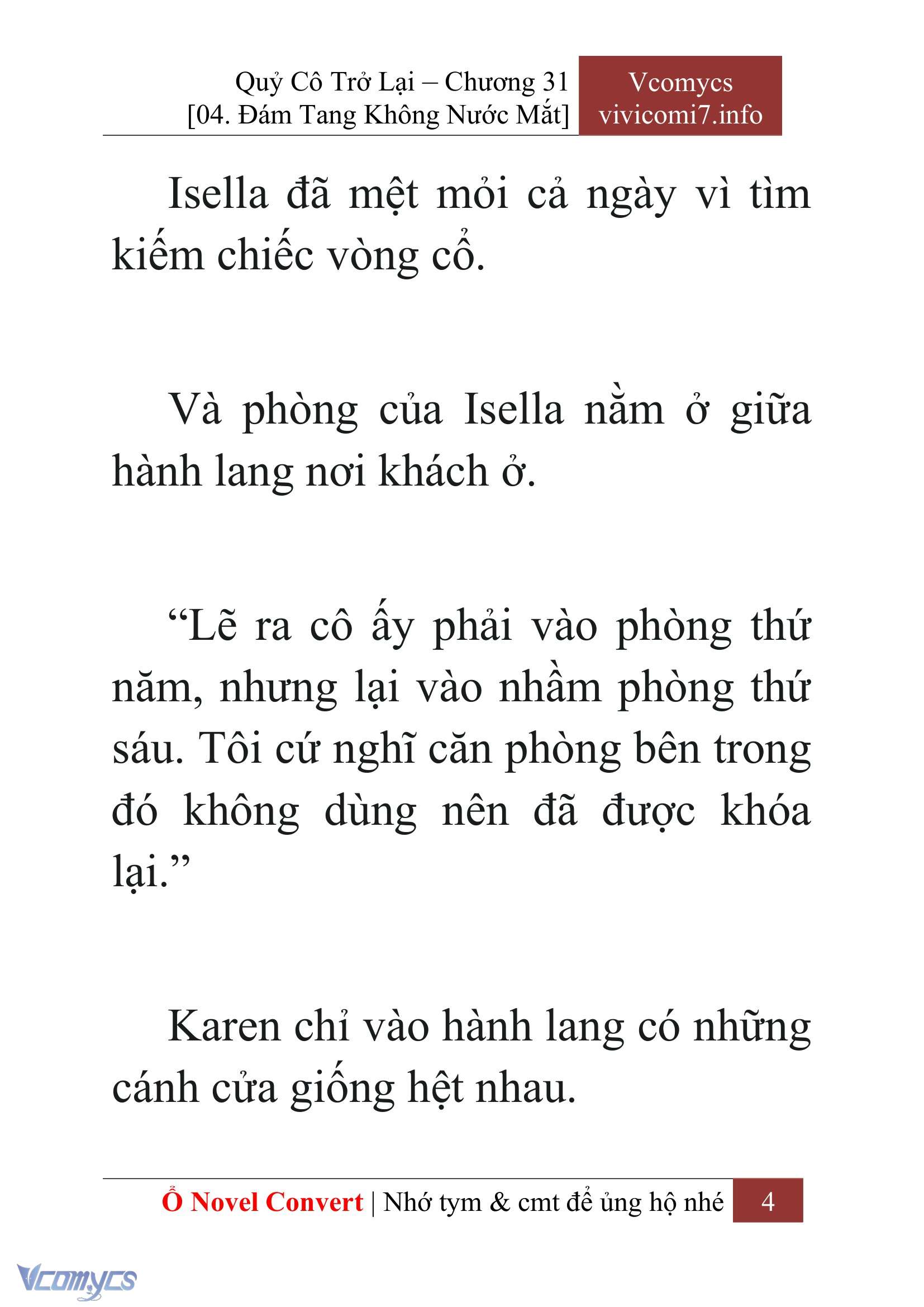 [Novel] Quý Cô Trở Lại Chap 31 - Trang 2