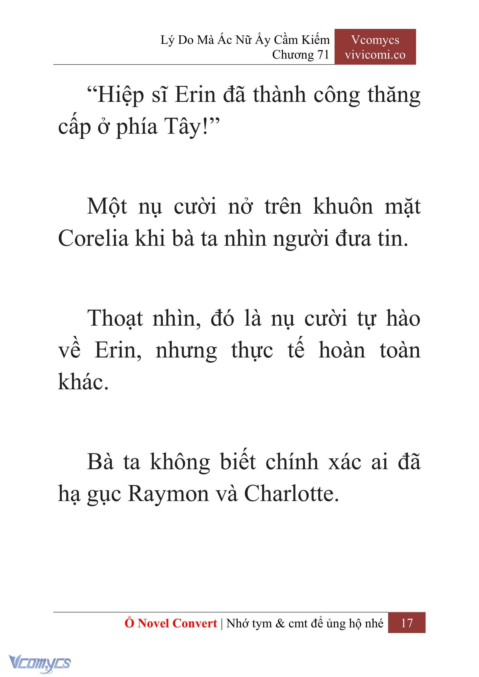 [Novel] Lý Do Mà Ác Nữ Ấy Cầm Kiếm Chap 71 - Trang 2