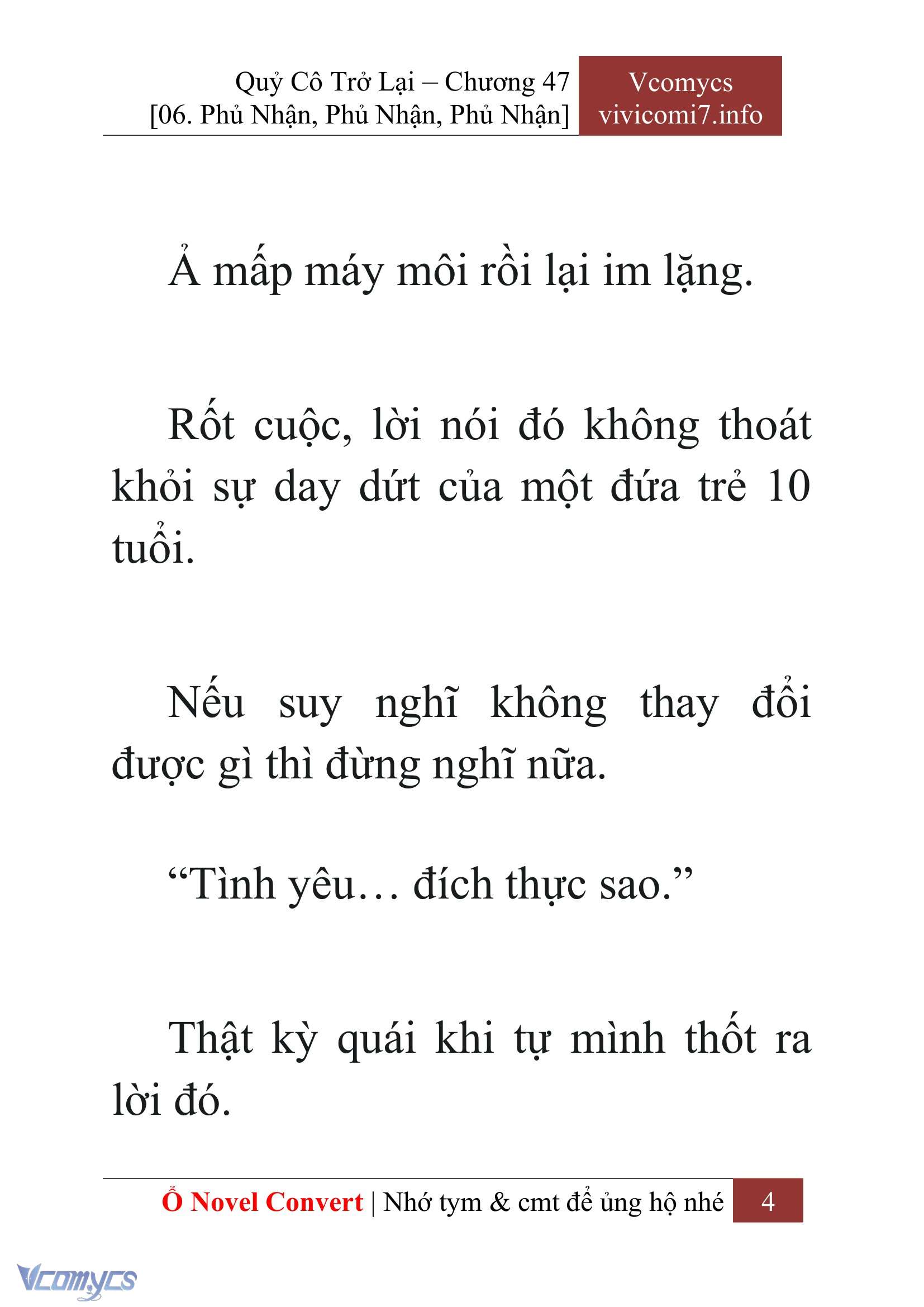 [Novel] Quý Cô Trở Lại Chap 47 - Trang 2