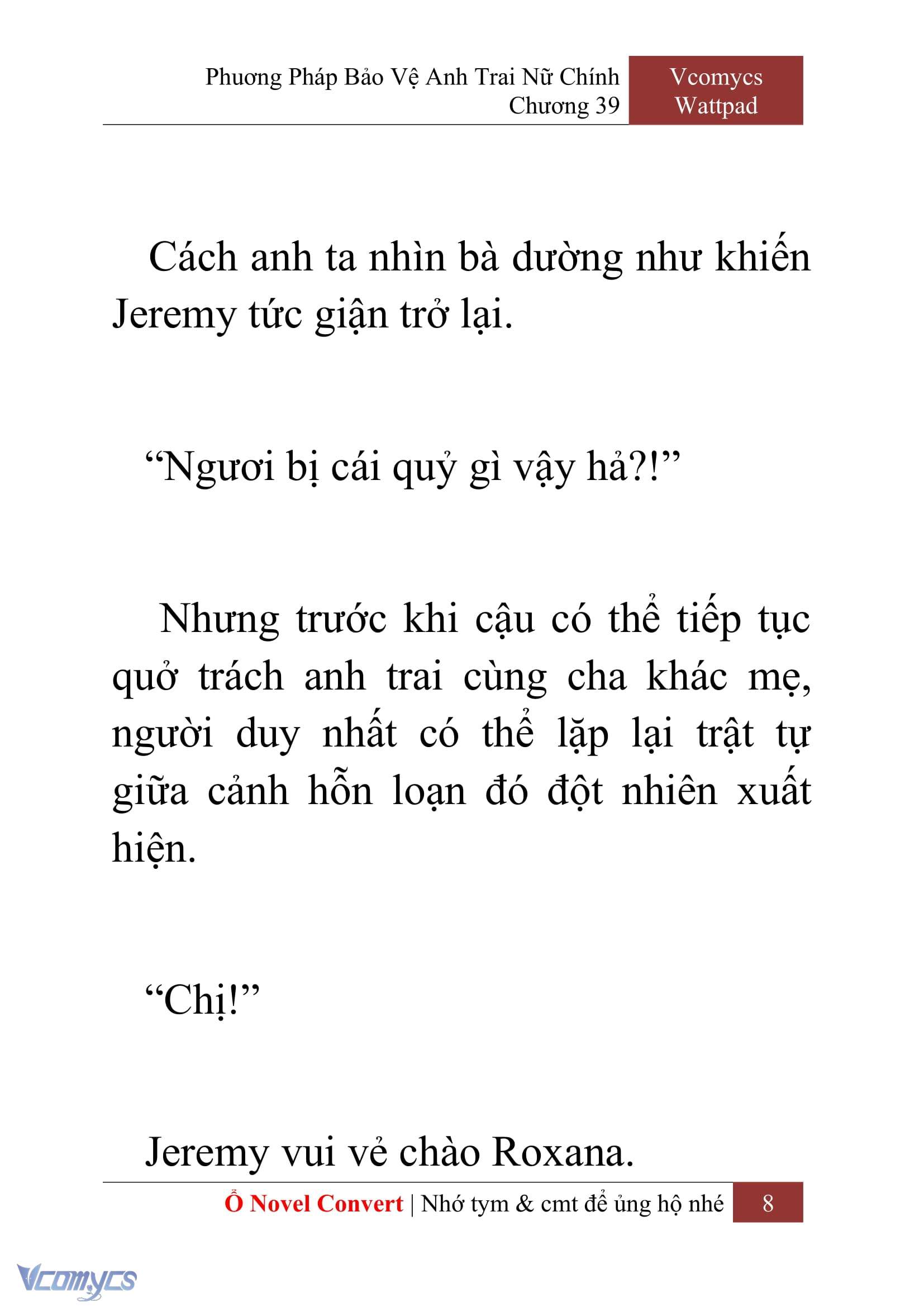 [Novel] Phương Pháp Bảo Vệ Anh Trai Nữ Chính Chap 39 - Trang 2