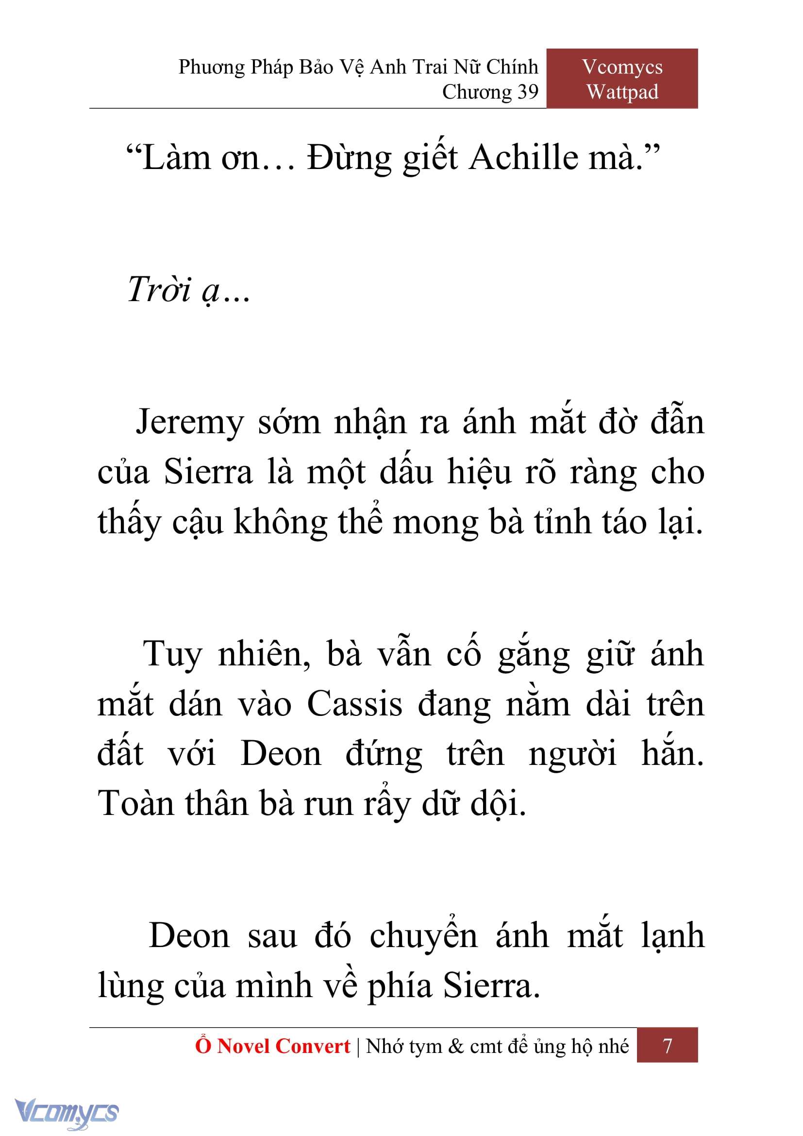 [Novel] Phương Pháp Bảo Vệ Anh Trai Nữ Chính Chap 39 - Trang 2