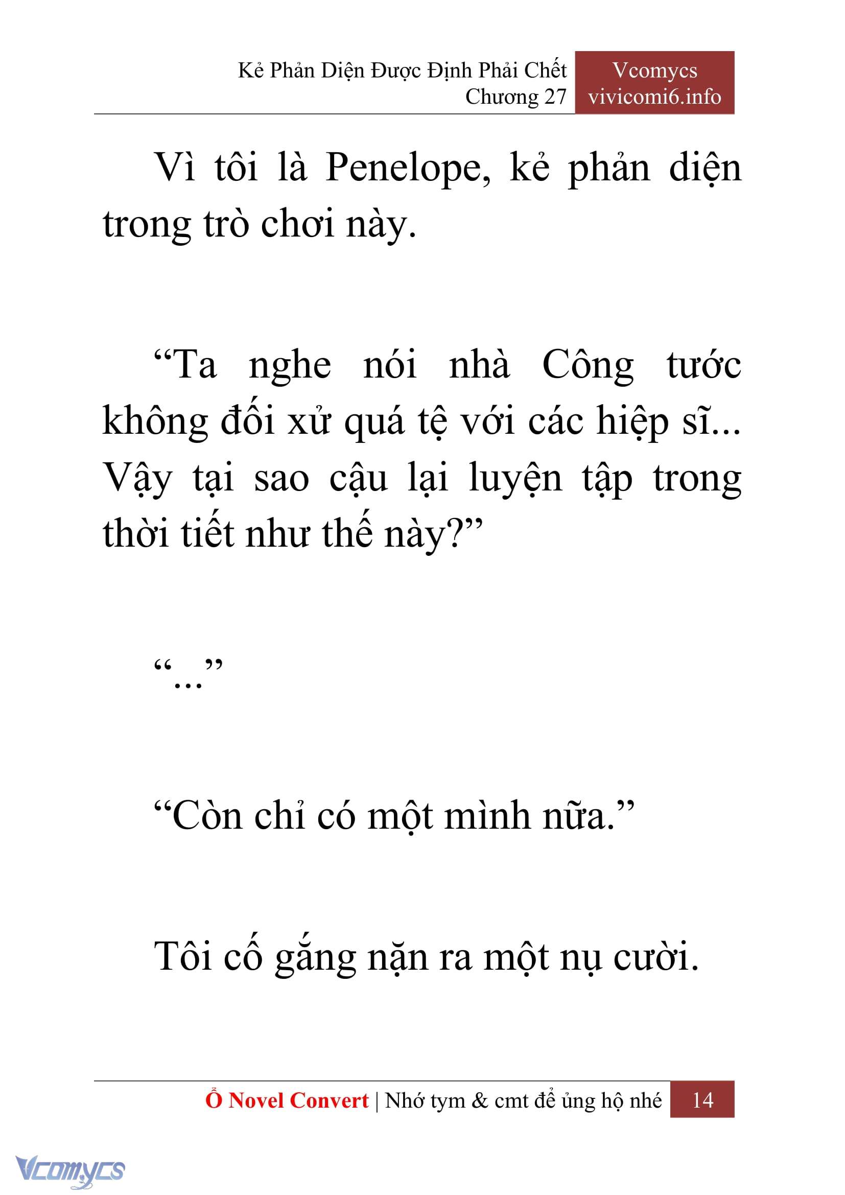 [Novel] Kẻ Phản Diện Được Định Phải Chết Chap 27 - Trang 2