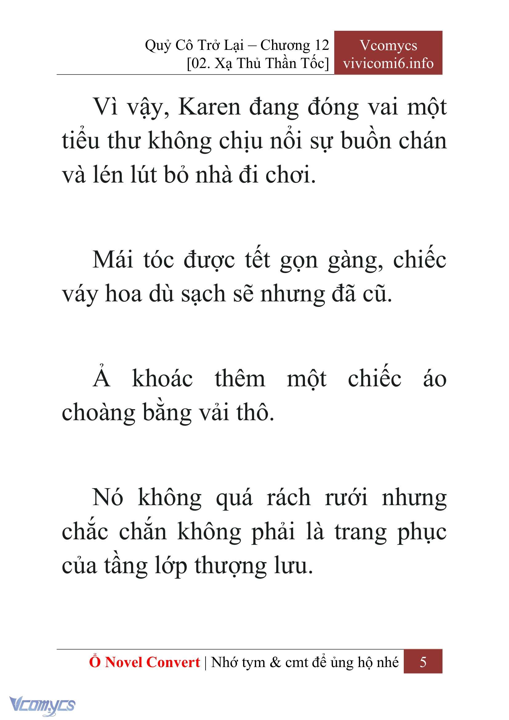 [Novel] Quý Cô Trở Lại Chap 12 - Trang 2