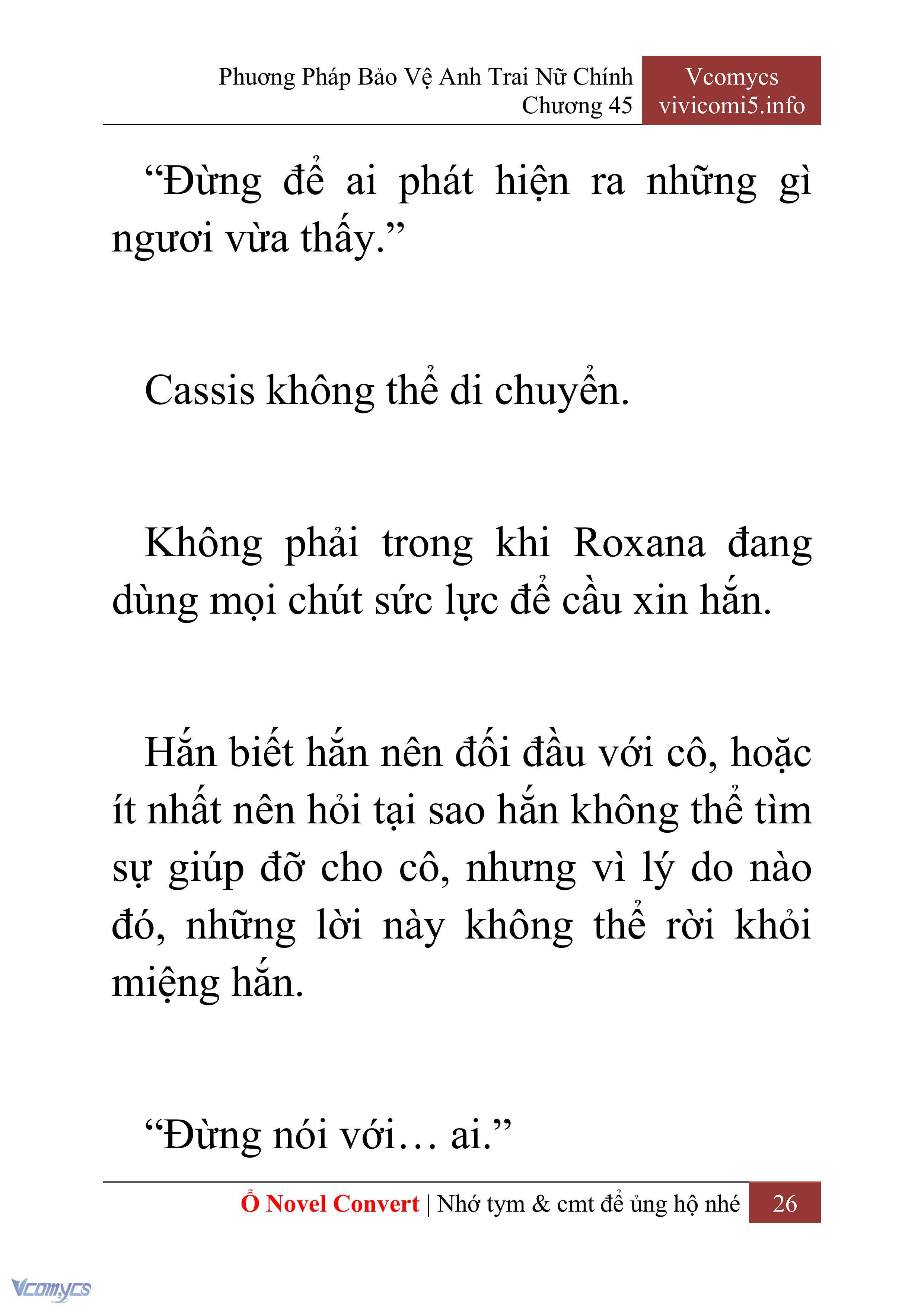 [Novel] Phương Pháp Bảo Vệ Anh Trai Nữ Chính Chap 45 - Trang 2