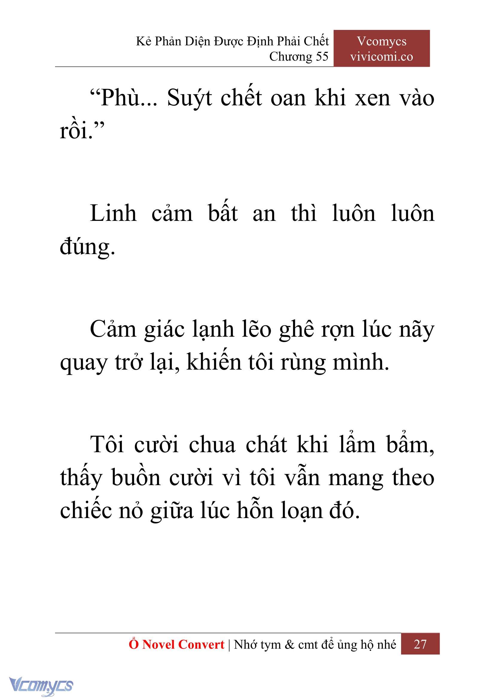 [Novel] Kẻ Phản Diện Được Định Phải Chết Chap 55 - Trang 2