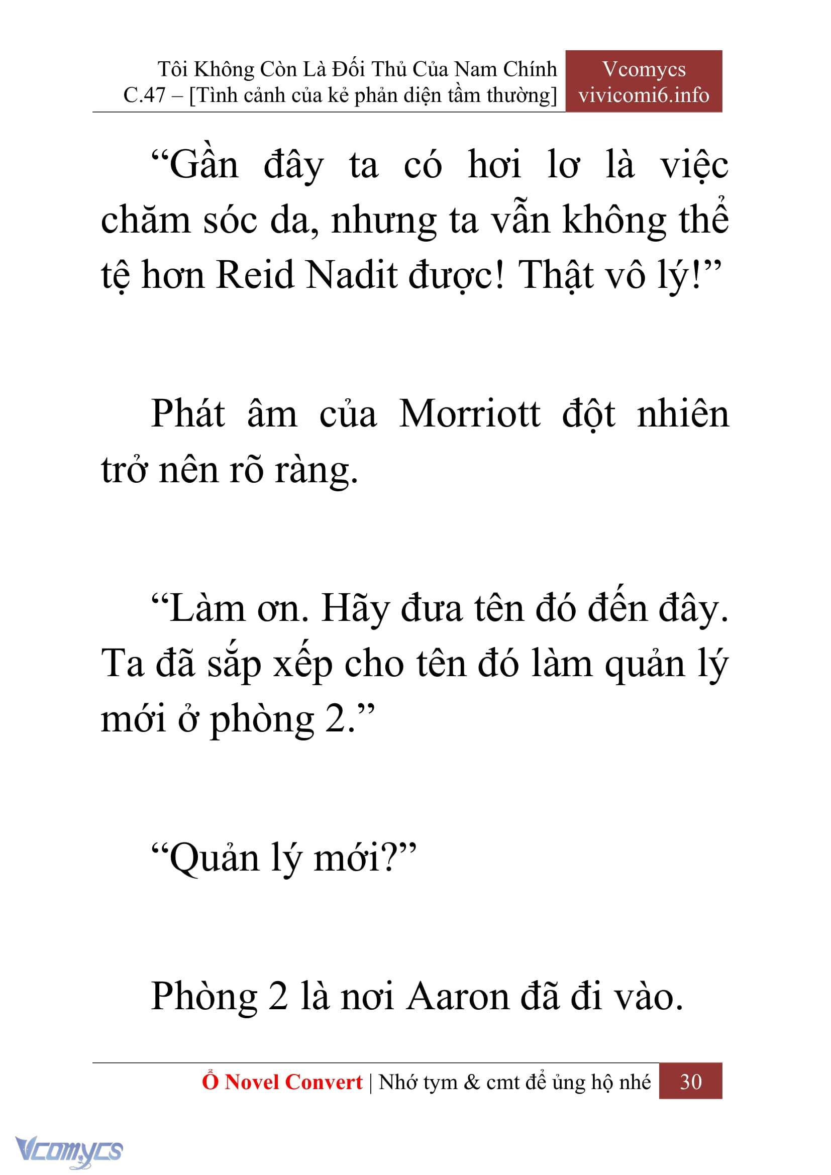 [Novel] Tôi Không Còn Là Đối Thủ Của Nam Chính Chap 47 - Trang 2