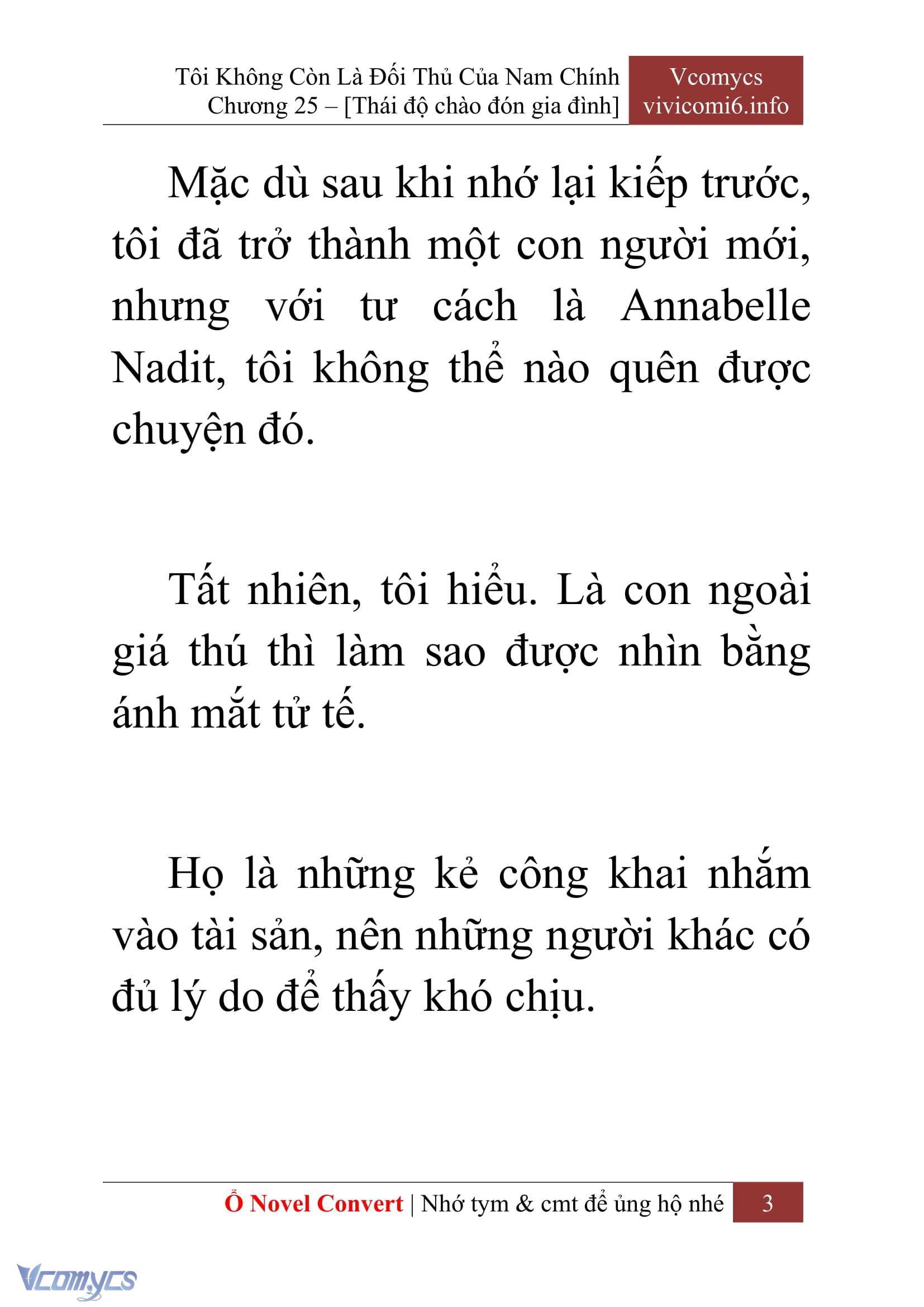 [Novel] Tôi Không Còn Là Đối Thủ Của Nam Chính Chap 25 - Trang 2