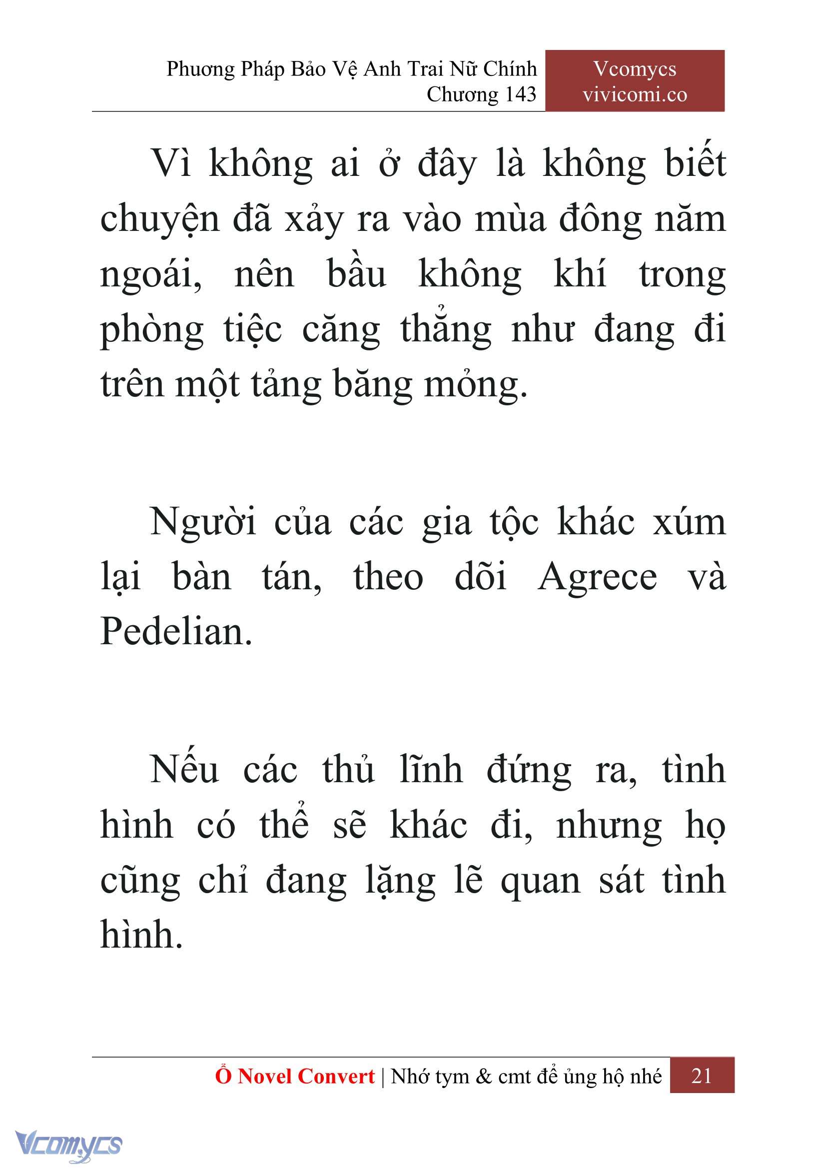 [Novel] Phương Pháp Bảo Vệ Anh Trai Nữ Chính Chap 143 - Next Chap 144