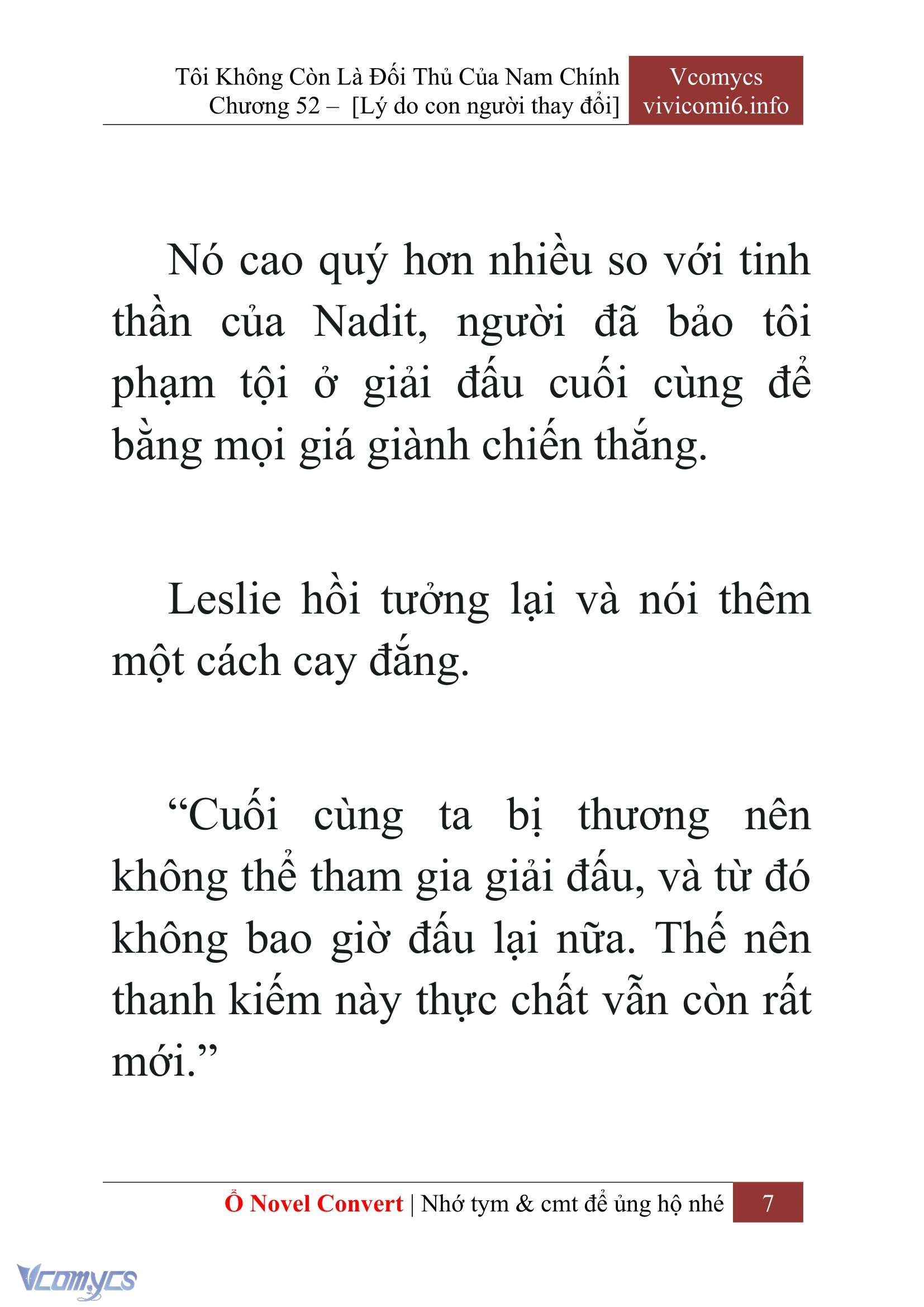 [Novel] Tôi Không Còn Là Đối Thủ Của Nam Chính Chap 52 - Trang 2