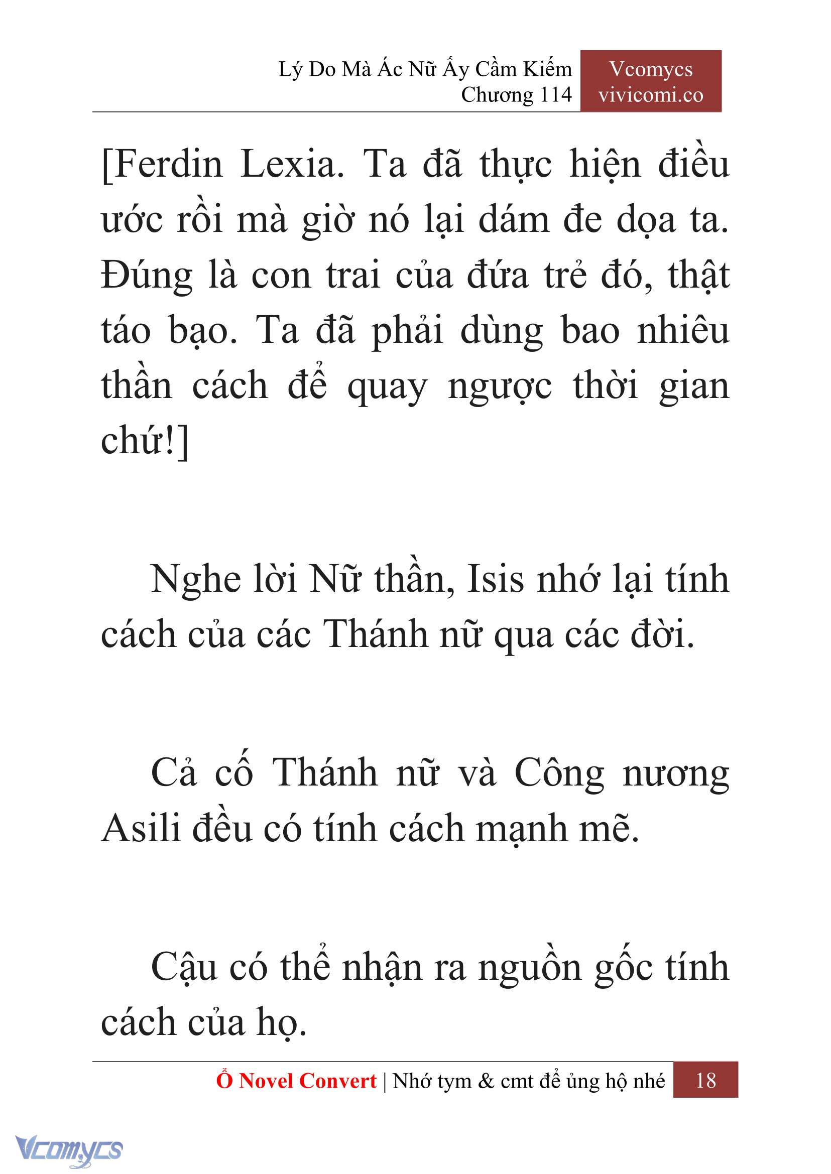 [Novel] Lý Do Mà Ác Nữ Ấy Cầm Kiếm Chap 114 - Next Chap 115