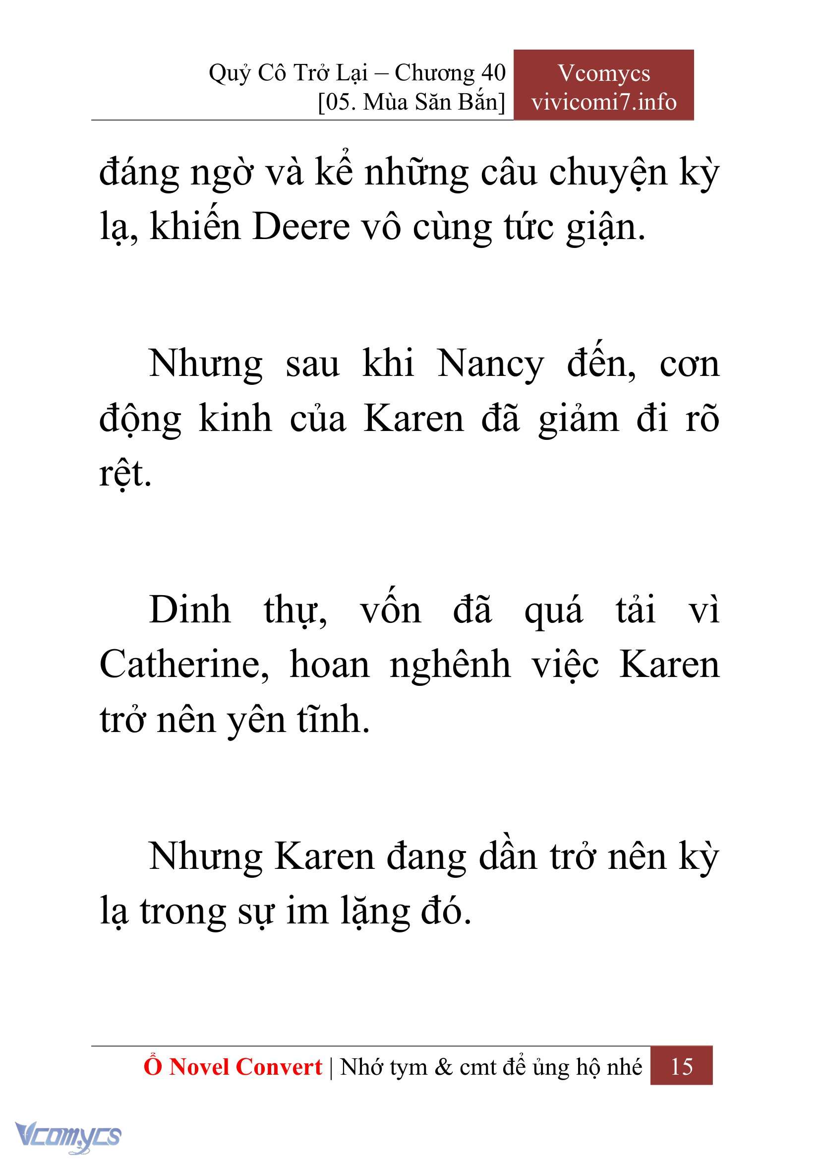 [Novel] Quý Cô Trở Lại Chap 40 - Trang 2