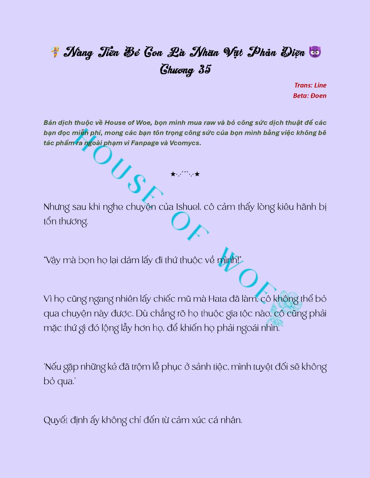 [NOVEL] NÀNG TIÊN BÉ CON LÀ NHÂN VẬT PHẢN DIỆN Chap 35 - Trang 2