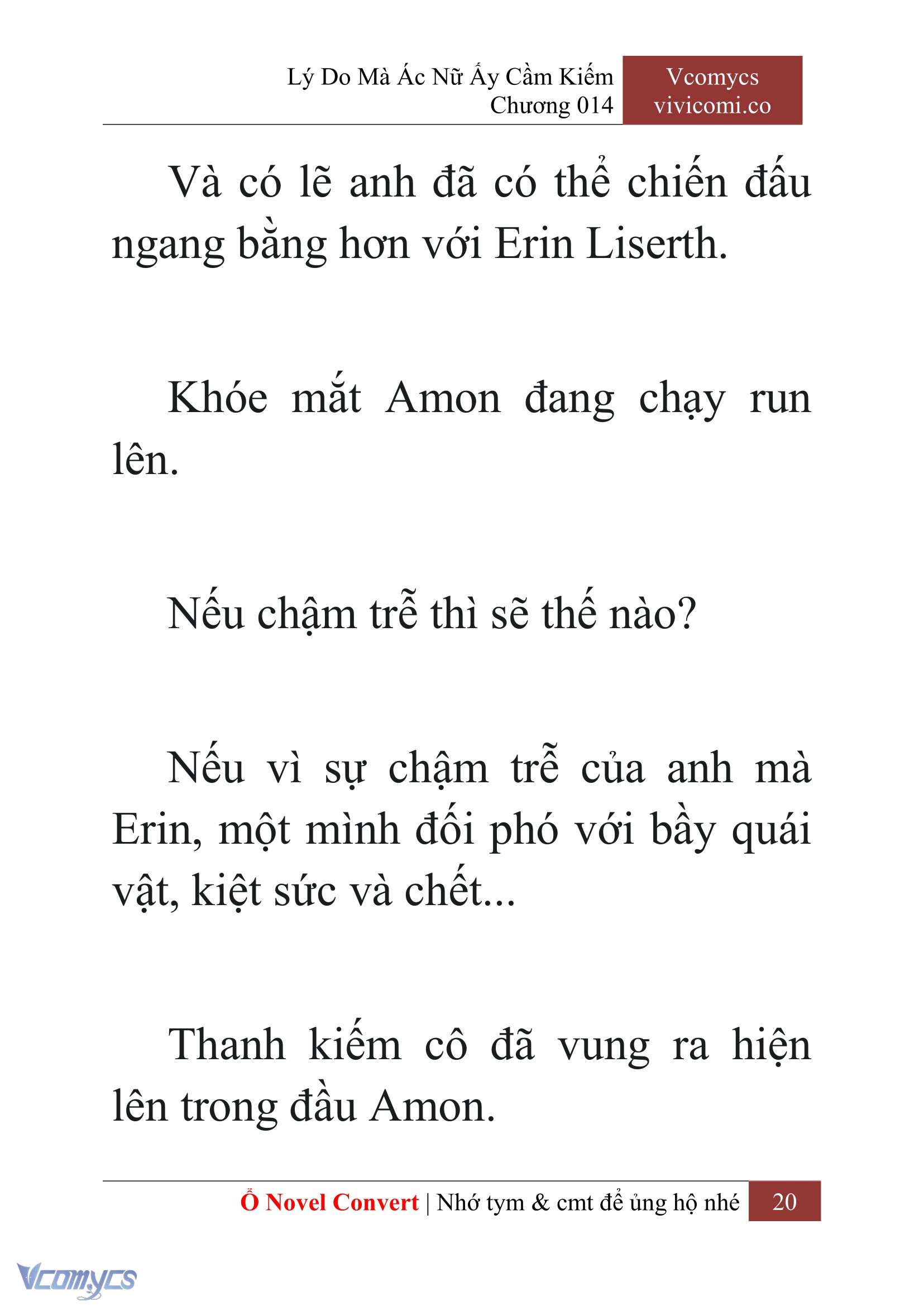[Novel] Lý Do Mà Ác Nữ Ấy Cầm Kiếm Chap 14 - Trang 2