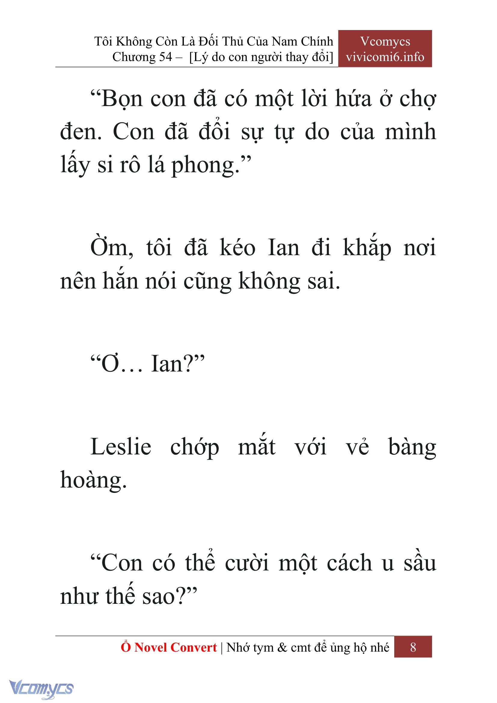 [Novel] Tôi Không Còn Là Đối Thủ Của Nam Chính Chap 54 - Trang 2
