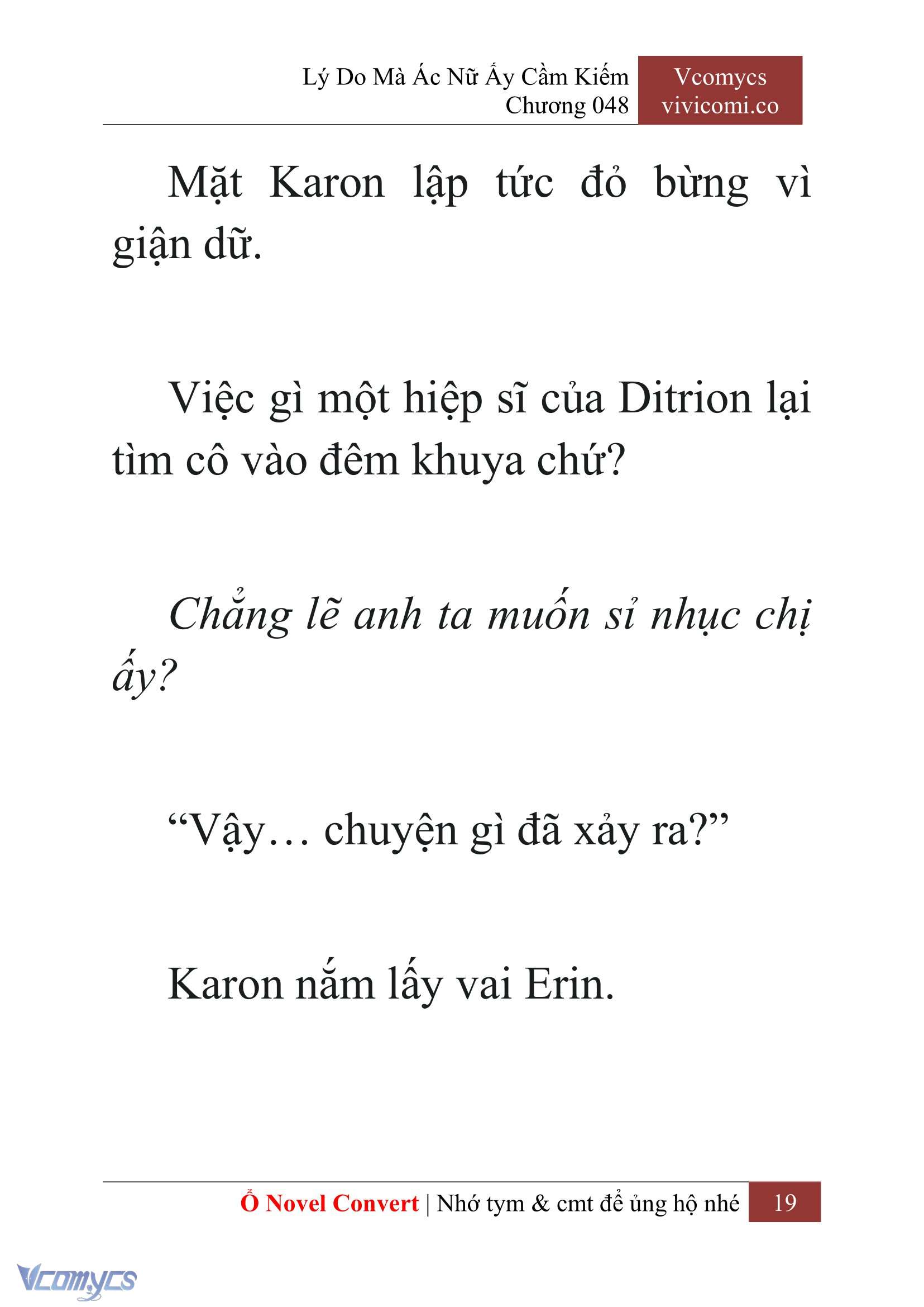 [Novel] Lý Do Mà Ác Nữ Ấy Cầm Kiếm Chap 48 - Next Chap 49