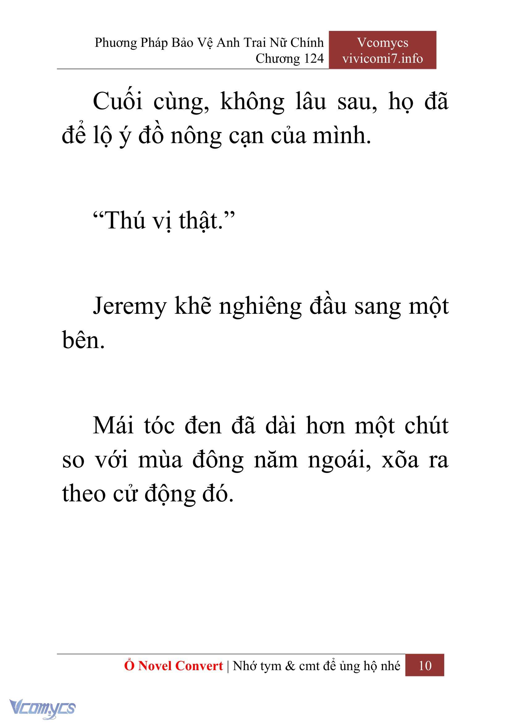 [Novel] Phương Pháp Bảo Vệ Anh Trai Nữ Chính Chap 124 - Trang 2