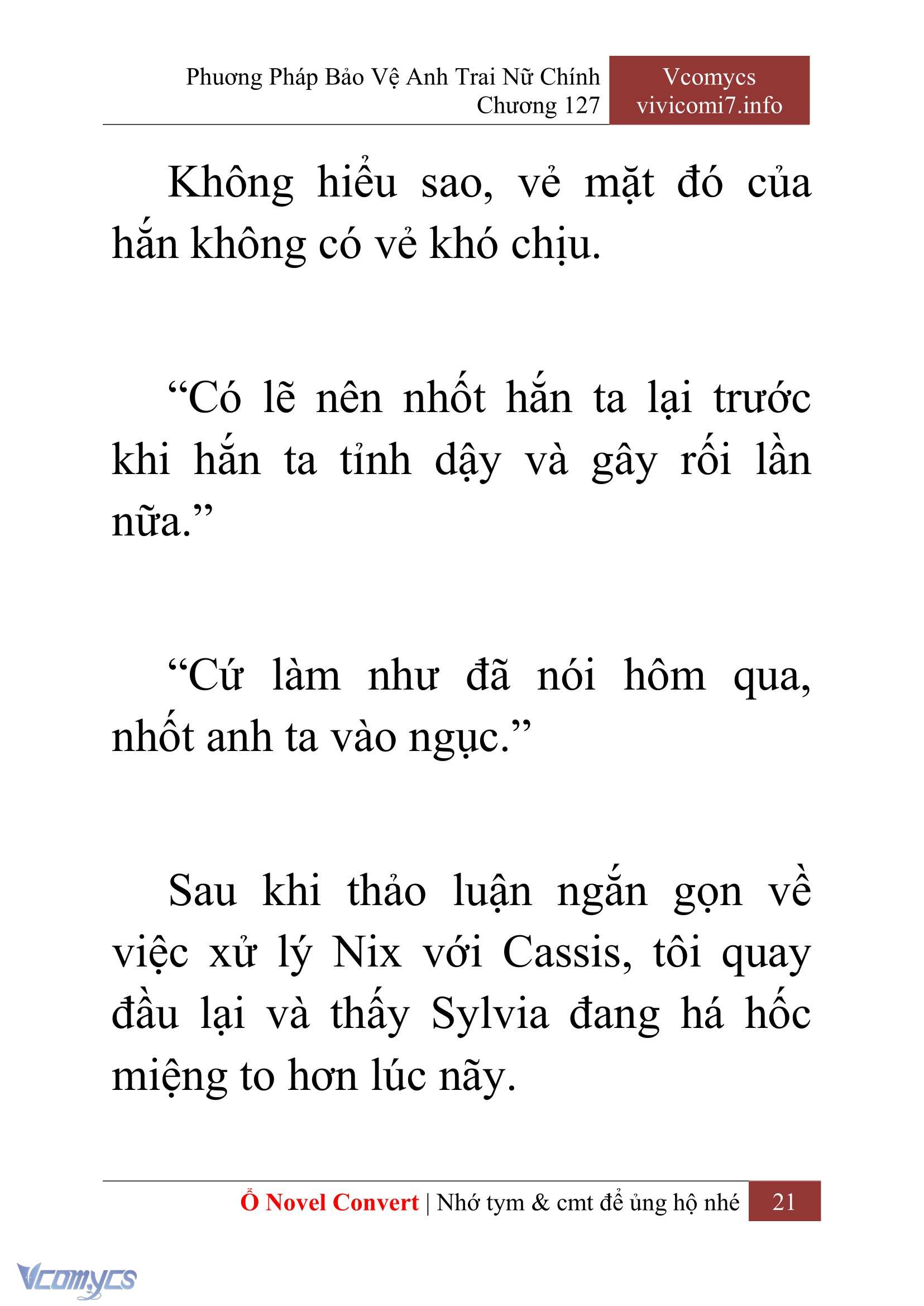 [Novel] Phương Pháp Bảo Vệ Anh Trai Nữ Chính Chap 127 - Trang 2