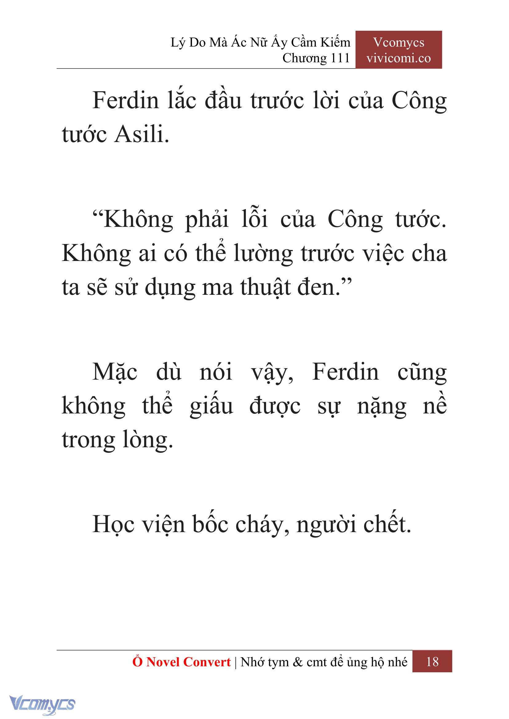 [Novel] Lý Do Mà Ác Nữ Ấy Cầm Kiếm Chap 111 - Trang 2