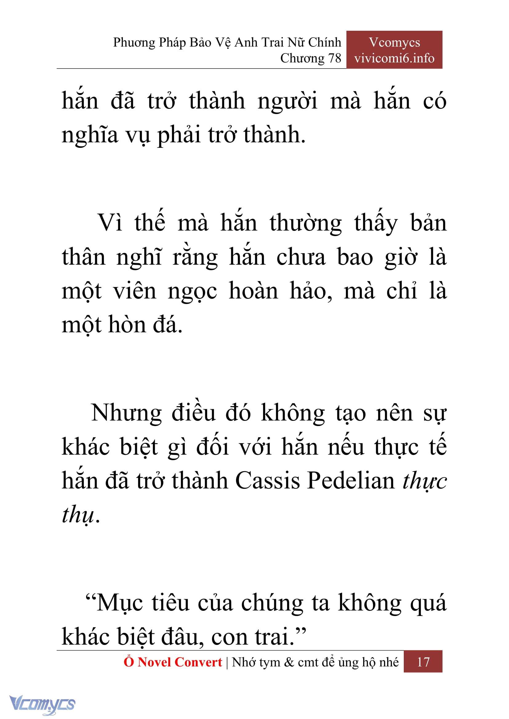 [Novel] Phương Pháp Bảo Vệ Anh Trai Nữ Chính Chap 78 - Trang 2