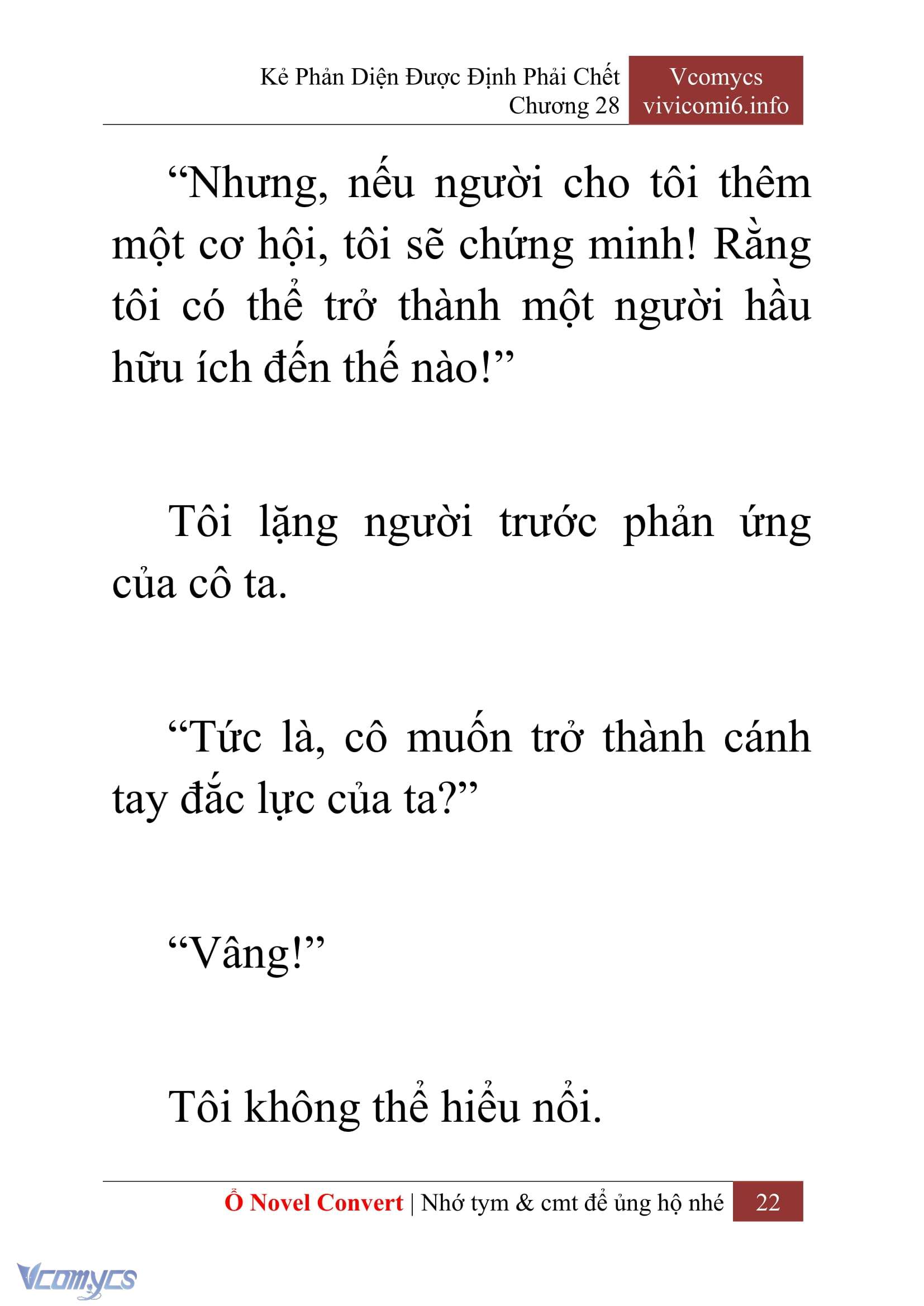 [Novel] Kẻ Phản Diện Được Định Phải Chết Chap 28 - Trang 2