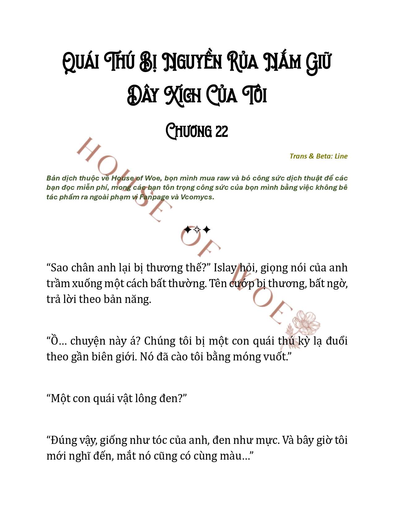 [NOVEL] QUÁI THÚ BỊ NGUYỀN RỦA NẮM GIỮ DÂY XÍCH CỦA TÔI Chap 22 - Trang 2