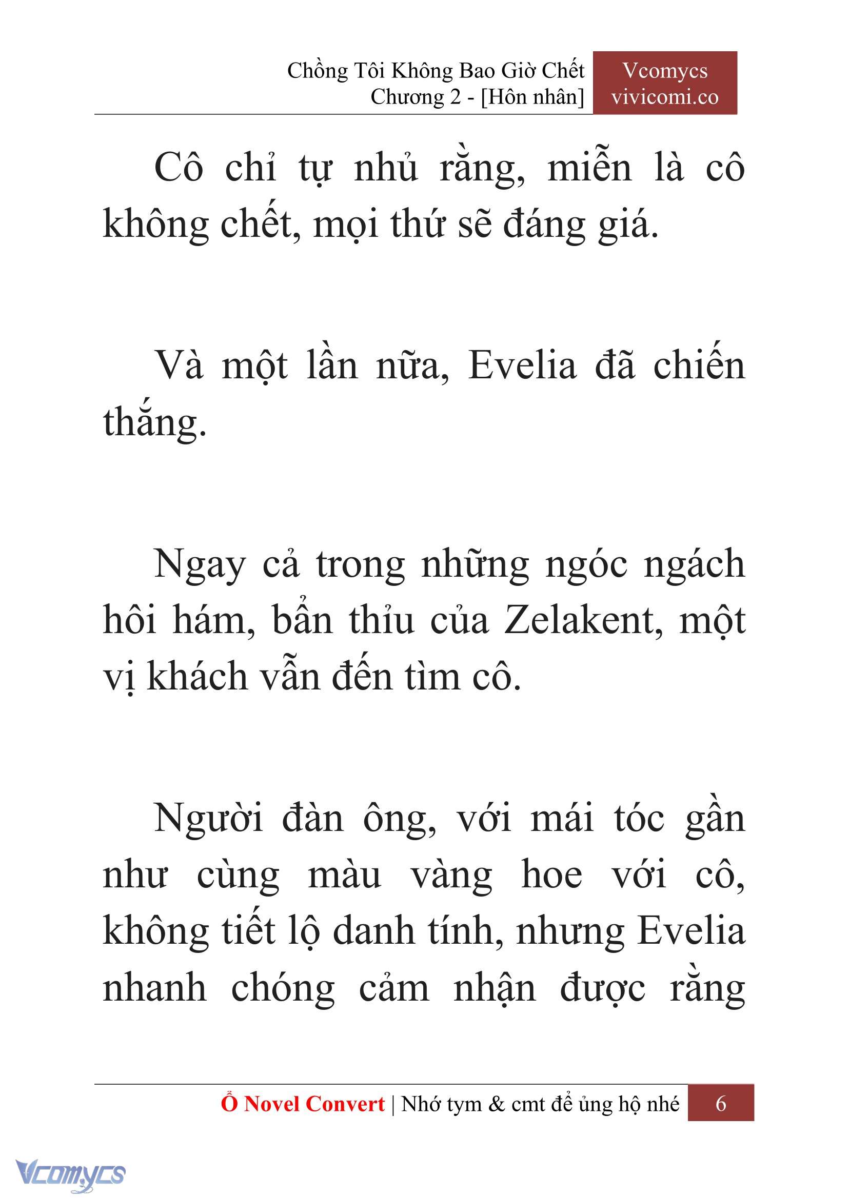 [Novel] Chồng Tôi Không Bao Giờ Chết Chap 2 - Trang 2