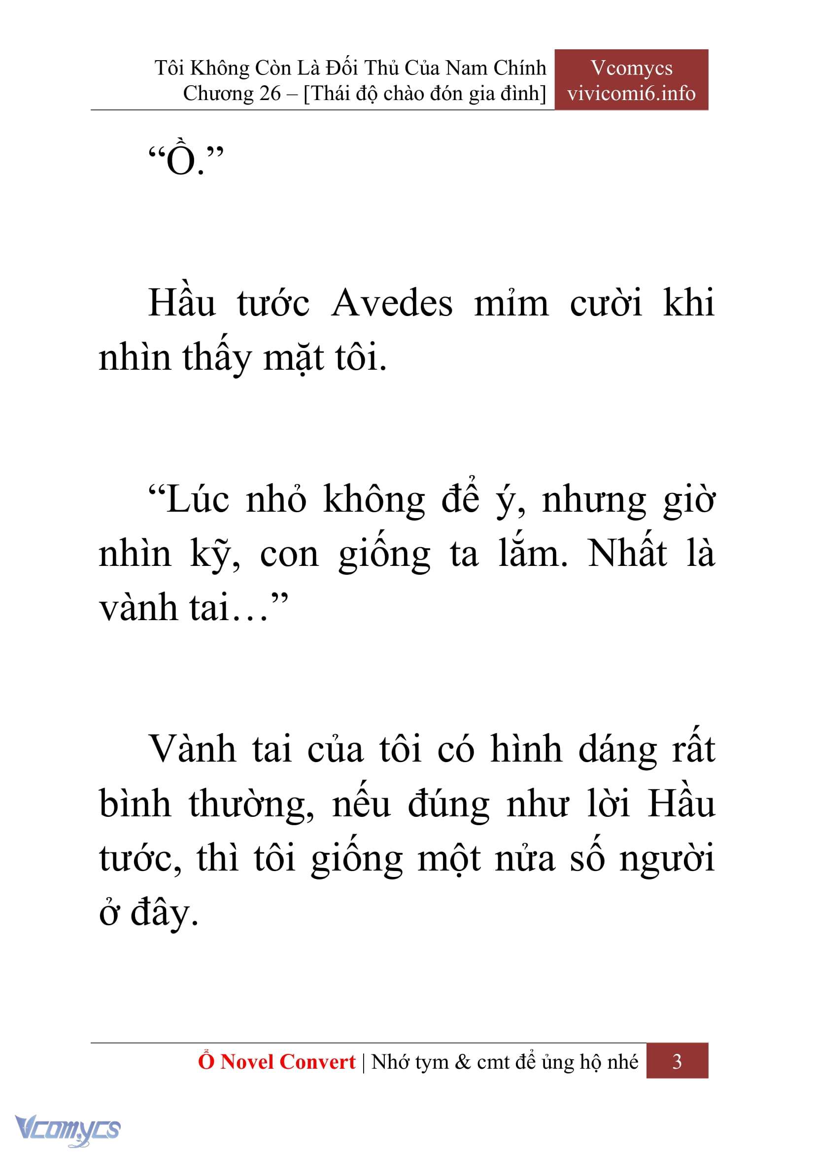 [Novel] Tôi Không Còn Là Đối Thủ Của Nam Chính Chap 26 - Trang 2