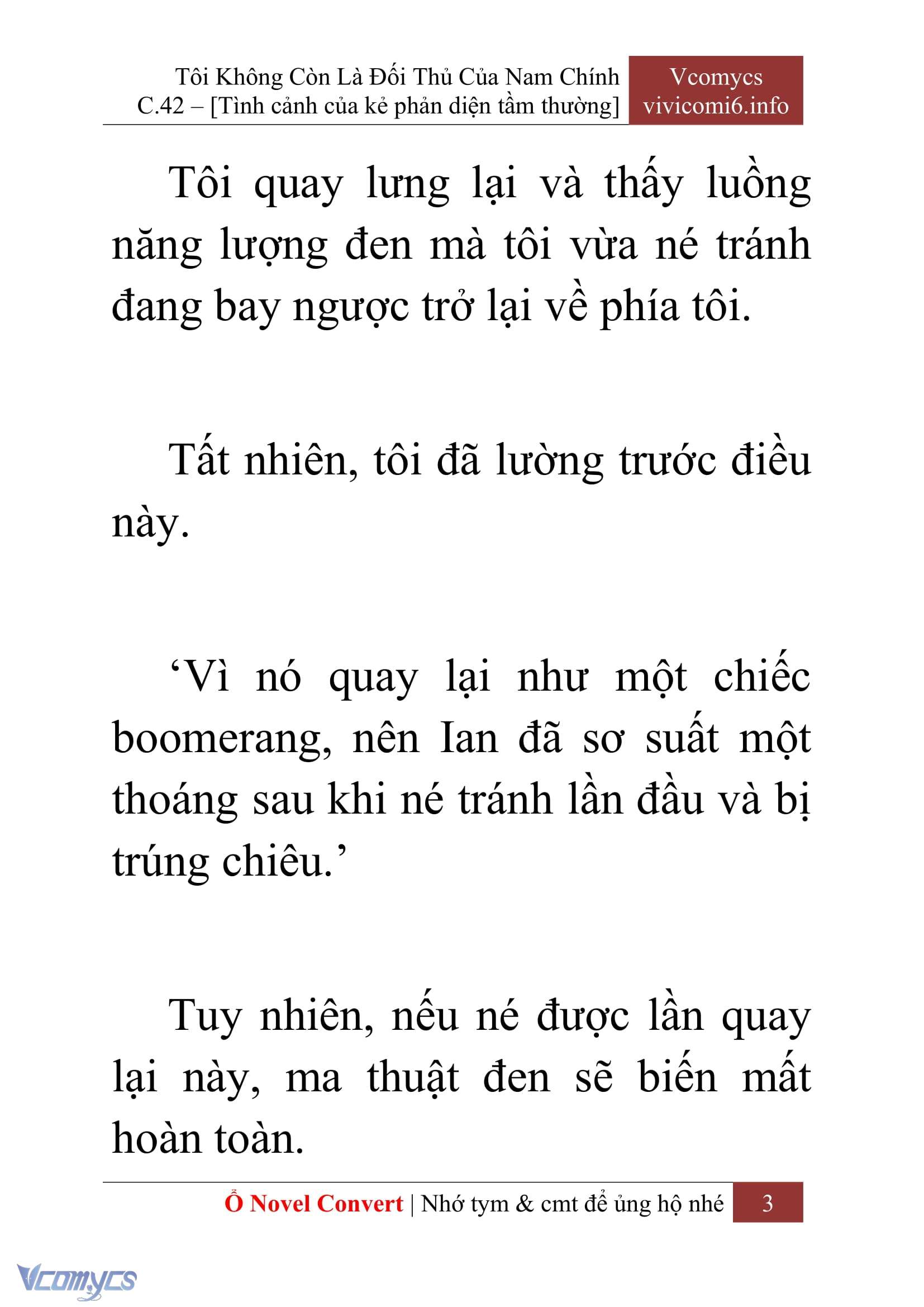 [Novel] Tôi Không Còn Là Đối Thủ Của Nam Chính Chap 42 - Trang 2
