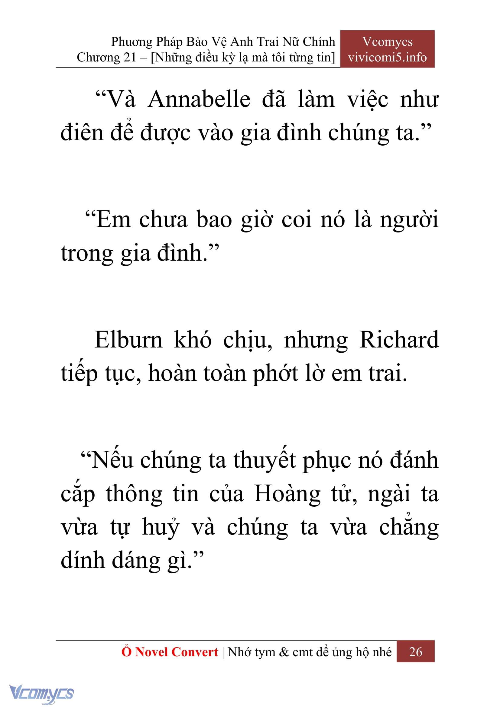 [Novel] Tôi Không Còn Là Đối Thủ Của Nam Chính Chap 21 - Trang 2
