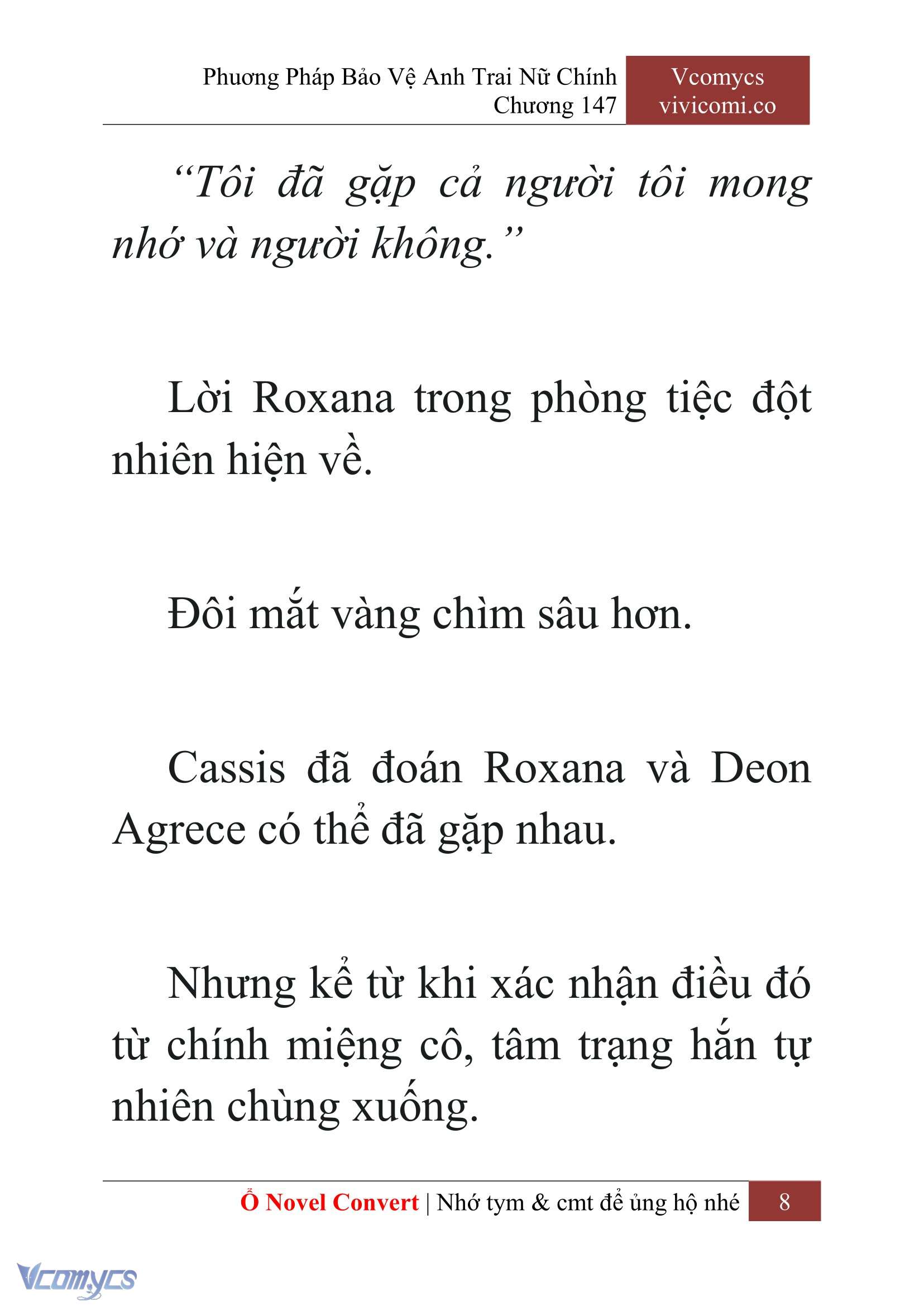 [Novel] Phương Pháp Bảo Vệ Anh Trai Nữ Chính Chap 147 - Next 