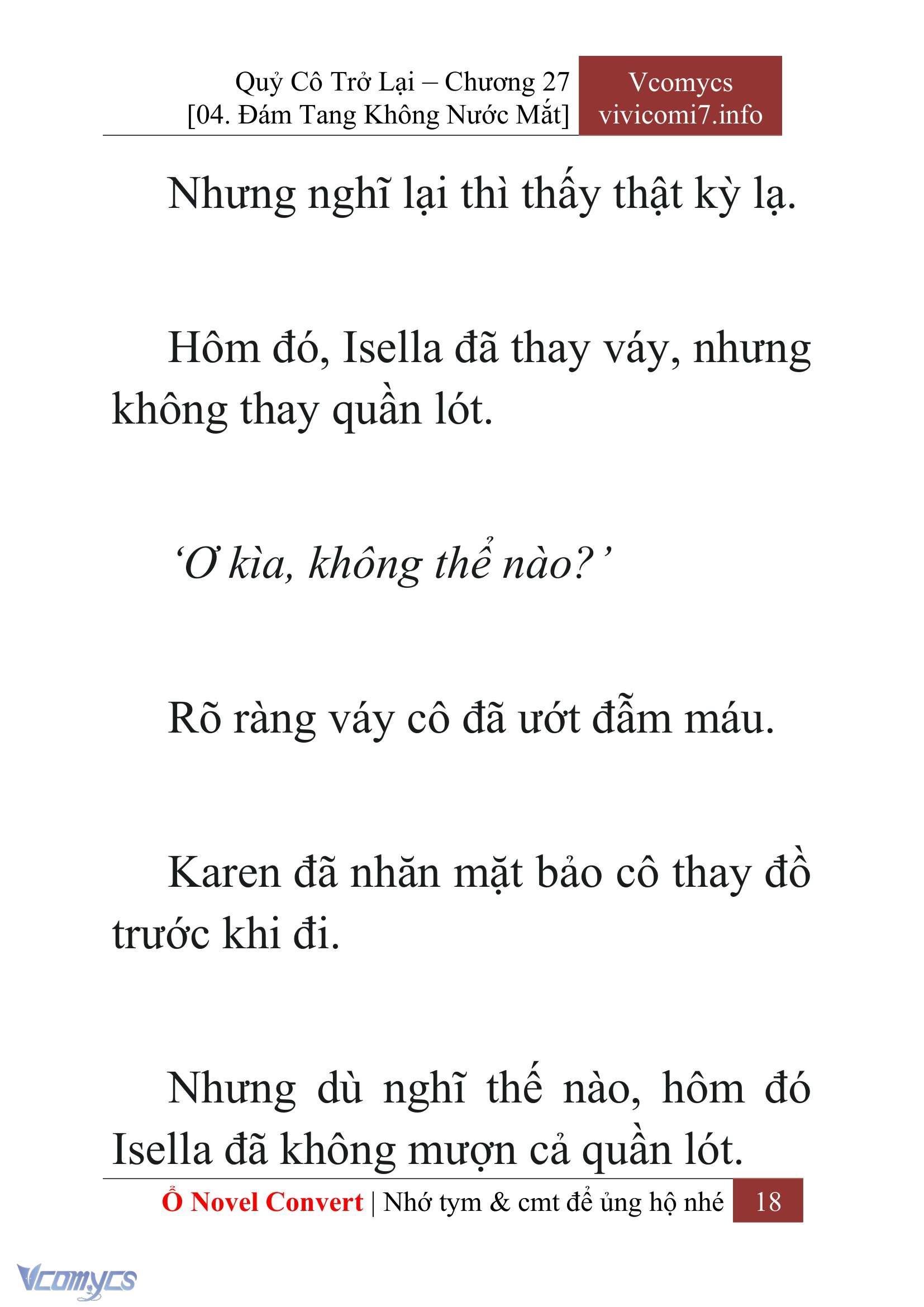 [Novel] Quý Cô Trở Lại Chap 27 - Trang 2