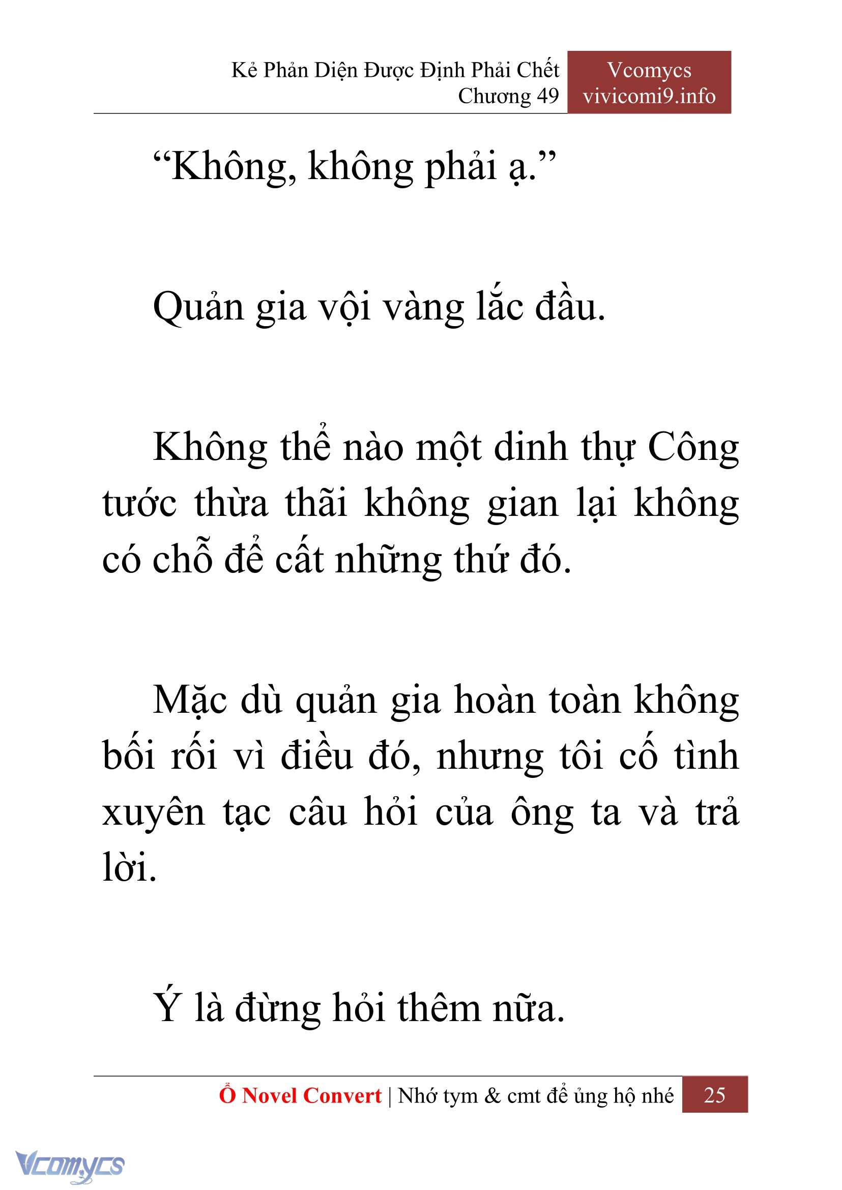 [Novel] Kẻ Phản Diện Được Định Phải Chết Chap 49 - Trang 2