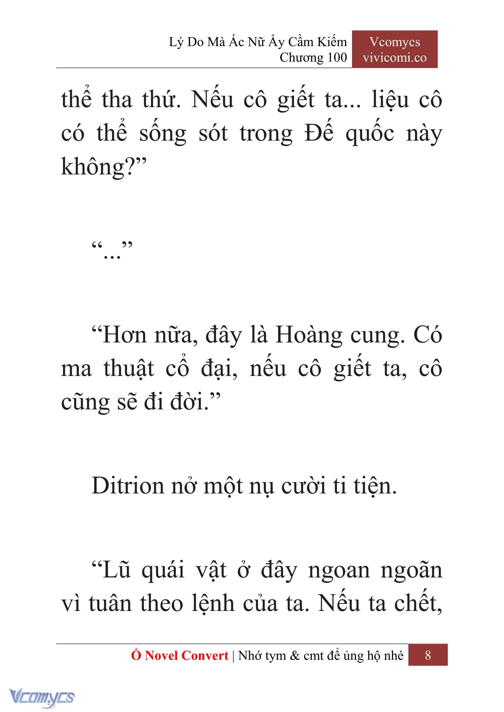 [Novel] Lý Do Mà Ác Nữ Ấy Cầm Kiếm Chap 100 - Trang 2
