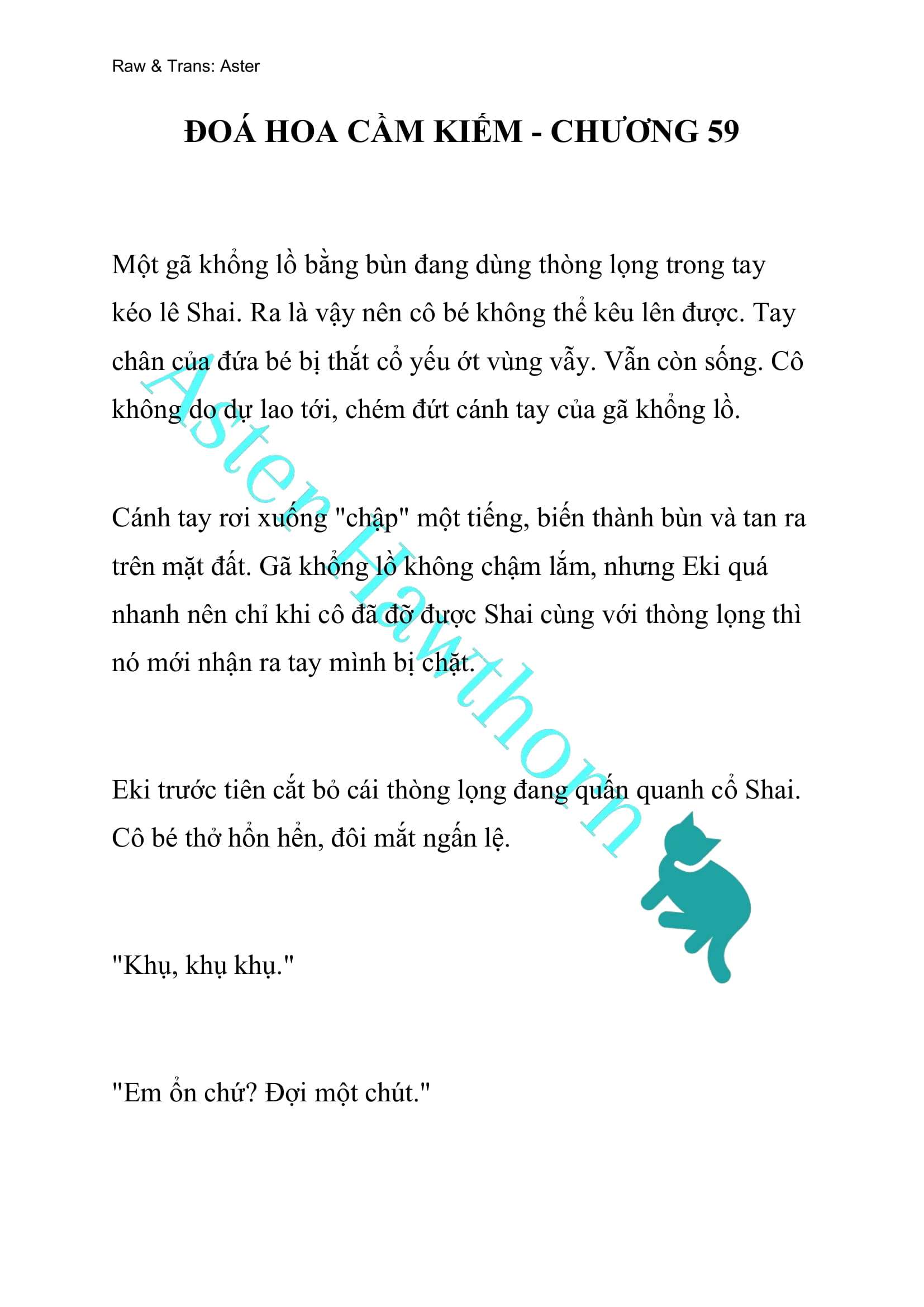 [NOVEL] Đóa Hoa Cầm Kiếm Chap 59 - Next Chap 60