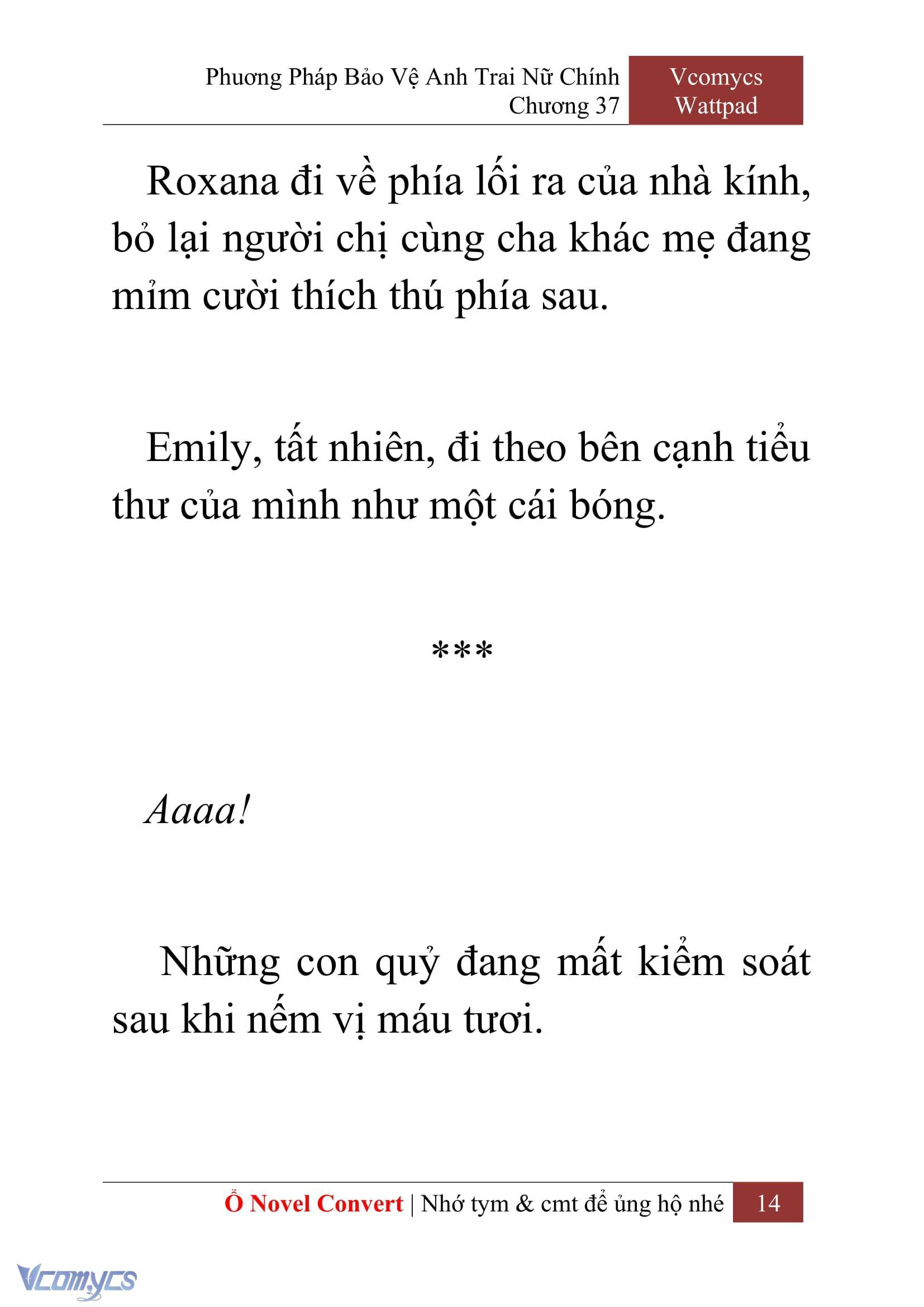 [Novel] Phương Pháp Bảo Vệ Anh Trai Nữ Chính Chap 37 - Trang 2