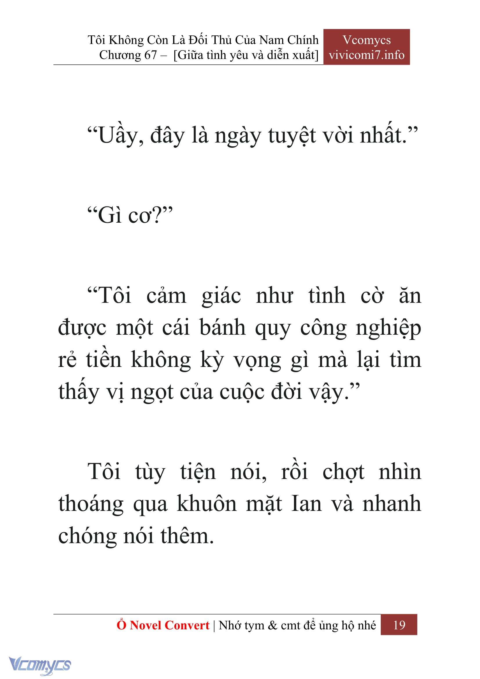 [Novel] Tôi Không Còn Là Đối Thủ Của Nam Chính Chap 67 - Trang 2