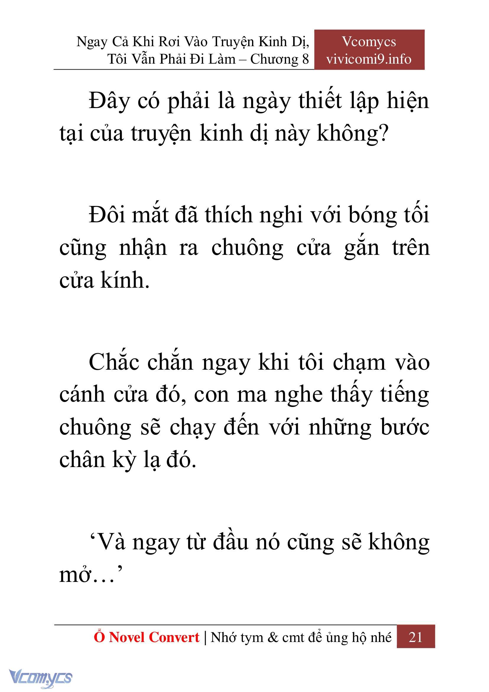 [Novel] Ngay Cả Khi Rơi Vào Truyện Kinh Dị, Tôi Vẫn Phải Đi Làm Chap 8 - Trang 2
