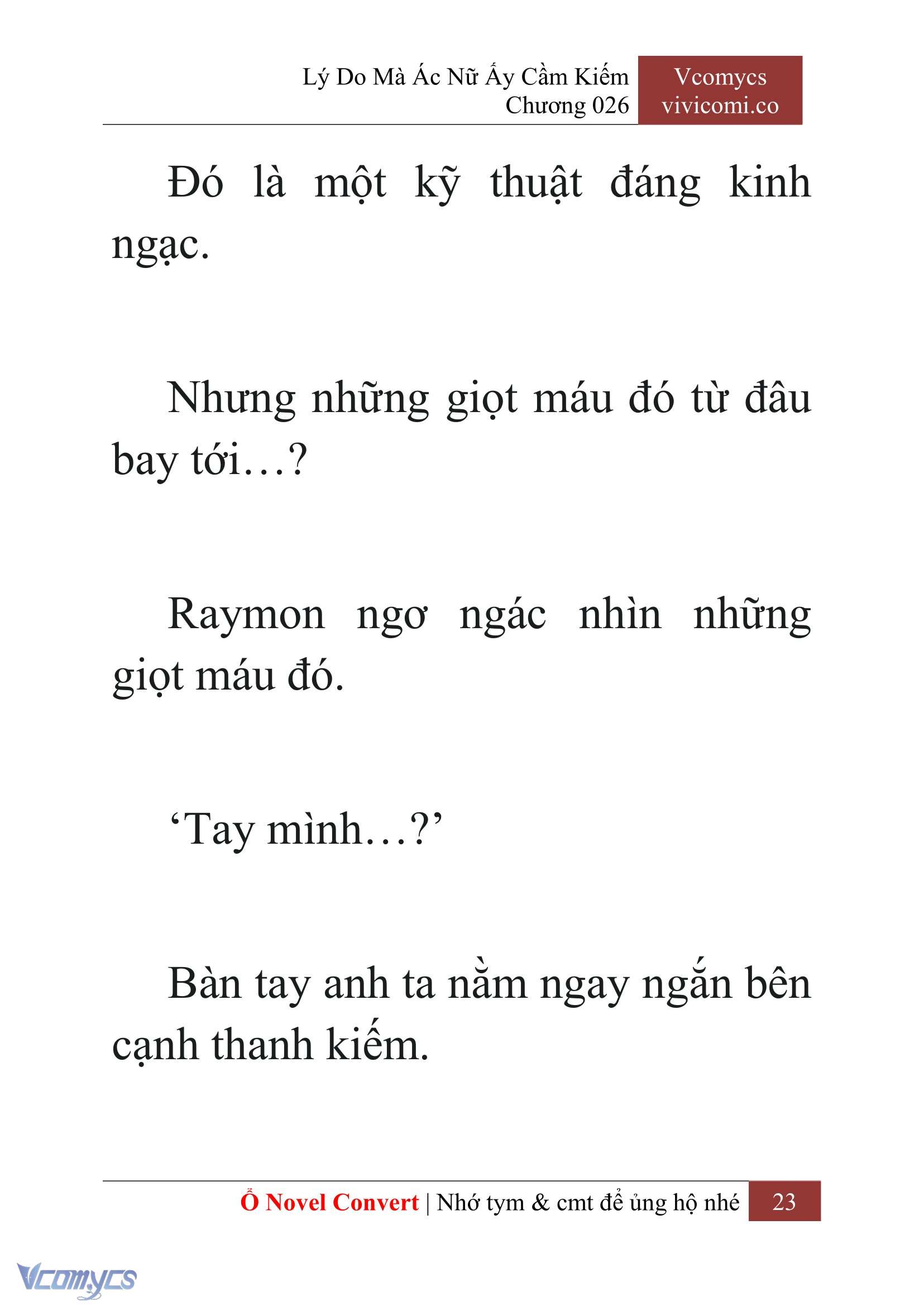 [Novel] Lý Do Mà Ác Nữ Ấy Cầm Kiếm Chap 26 - Trang 2