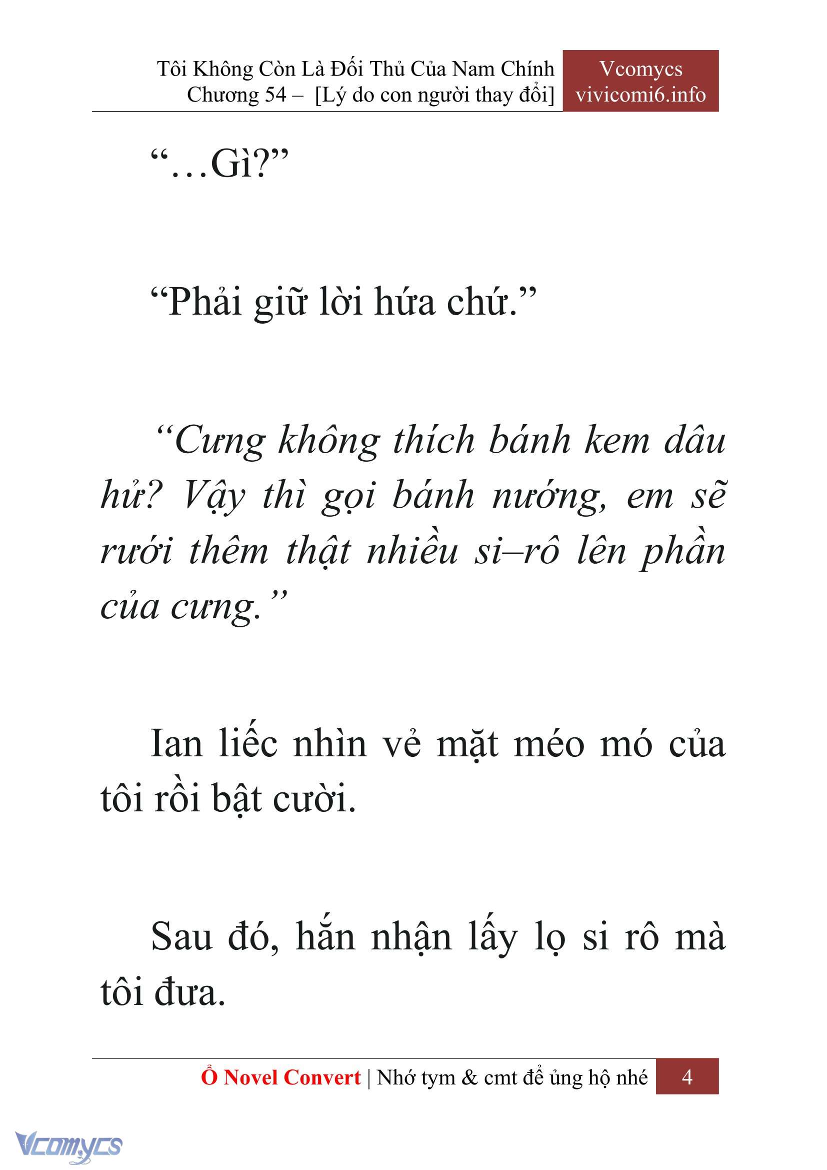 [Novel] Tôi Không Còn Là Đối Thủ Của Nam Chính Chap 54 - Trang 2