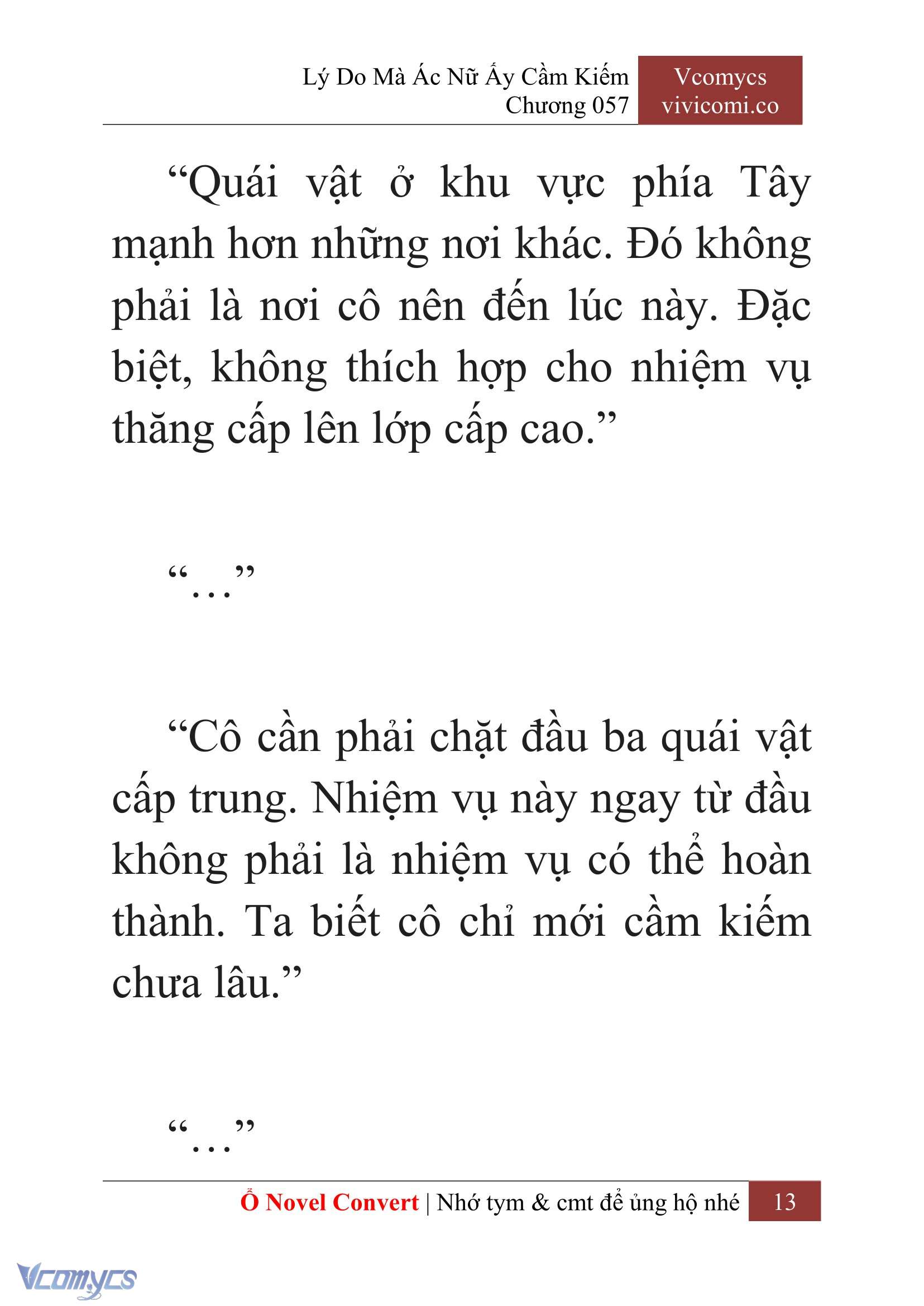 [Novel] Lý Do Mà Ác Nữ Ấy Cầm Kiếm Chap 57 - Trang 2