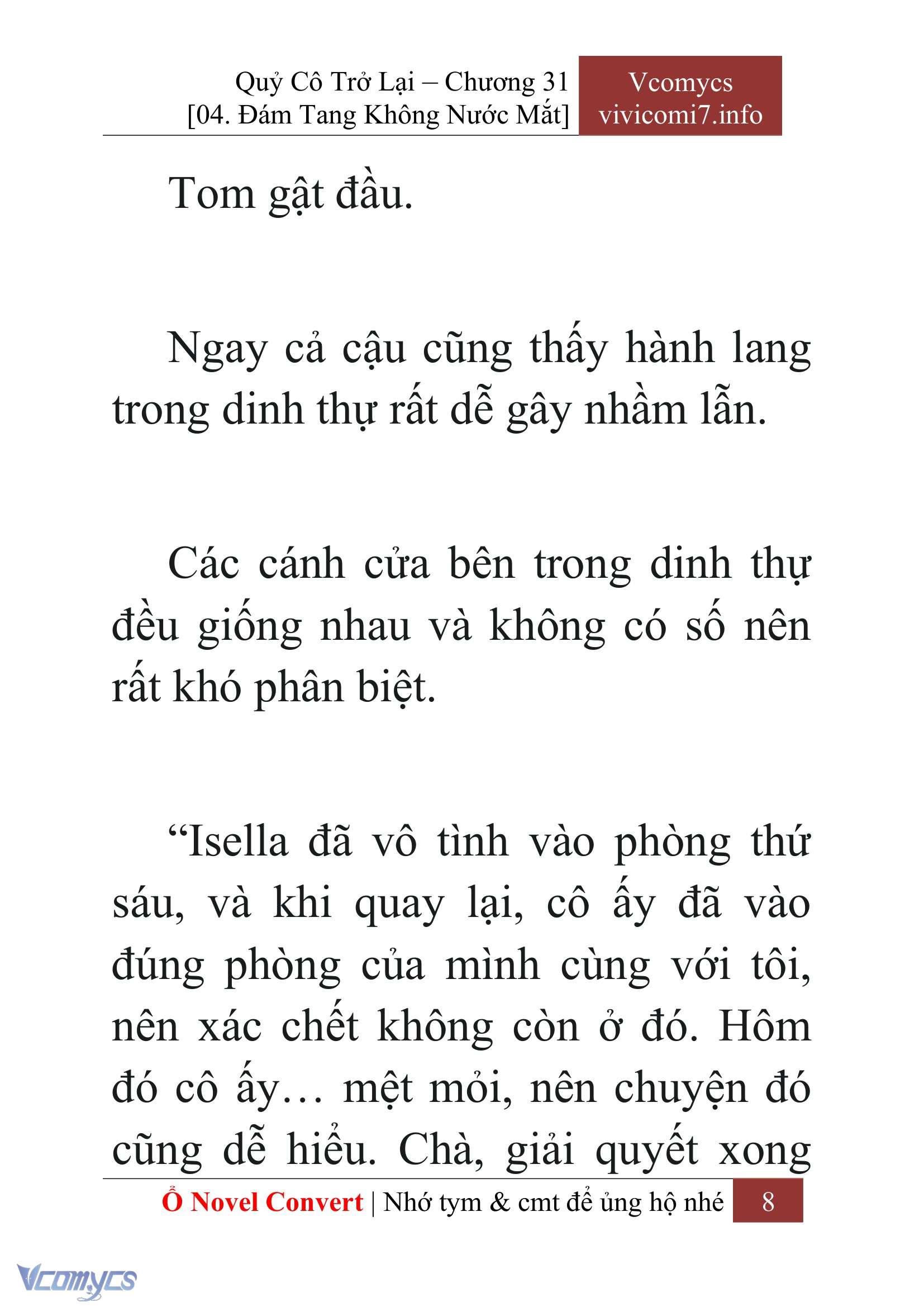 [Novel] Quý Cô Trở Lại Chap 31 - Trang 2