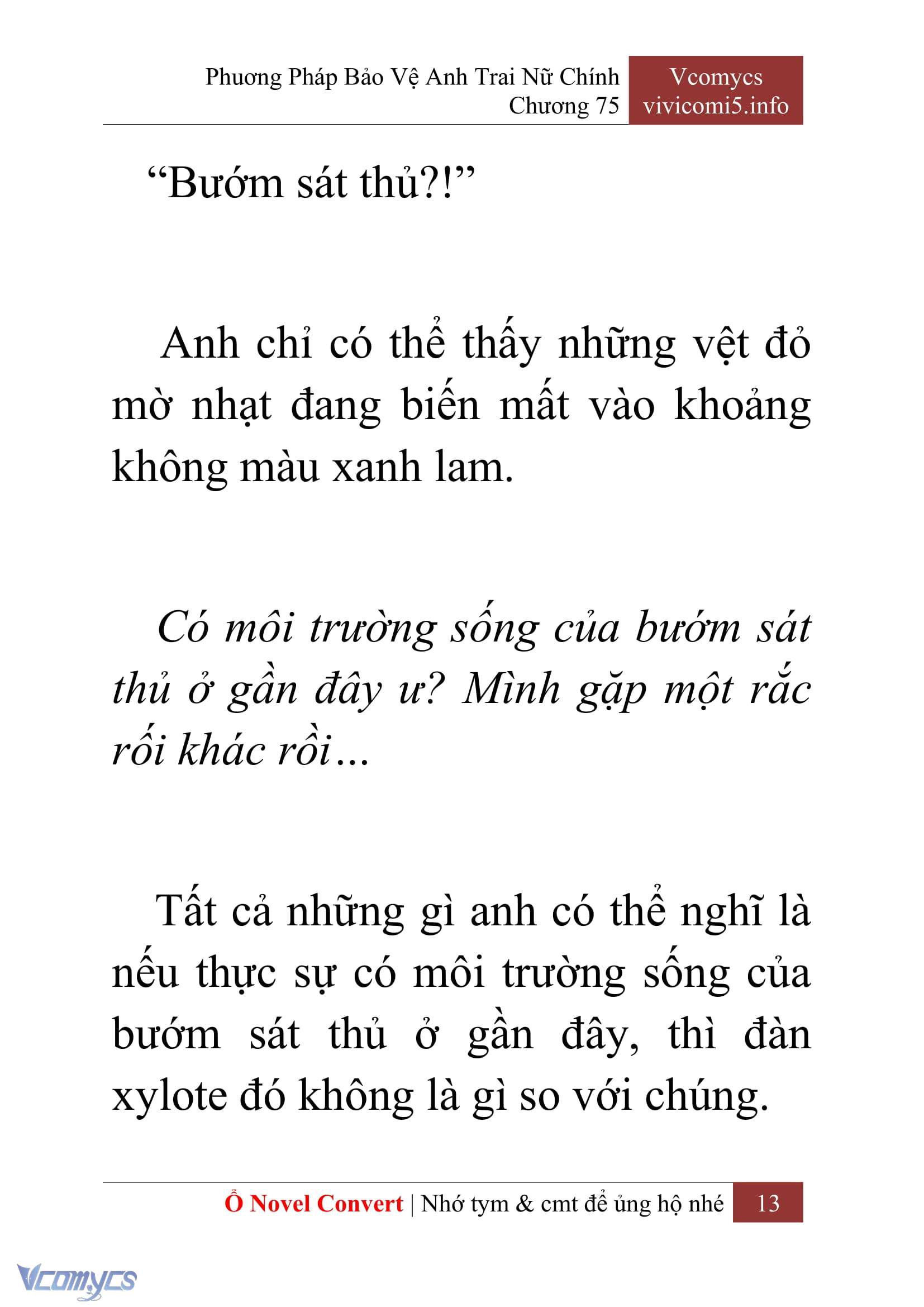 [Novel] Phương Pháp Bảo Vệ Anh Trai Nữ Chính Chap 75 - Trang 2