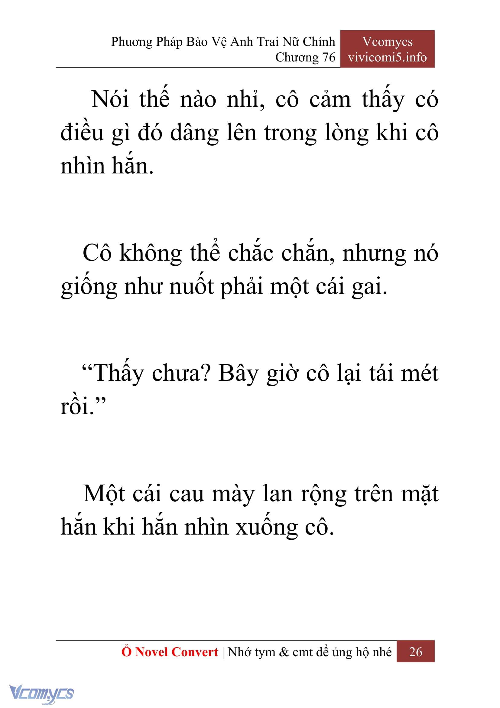 [Novel] Phương Pháp Bảo Vệ Anh Trai Nữ Chính Chap 76 - Trang 2