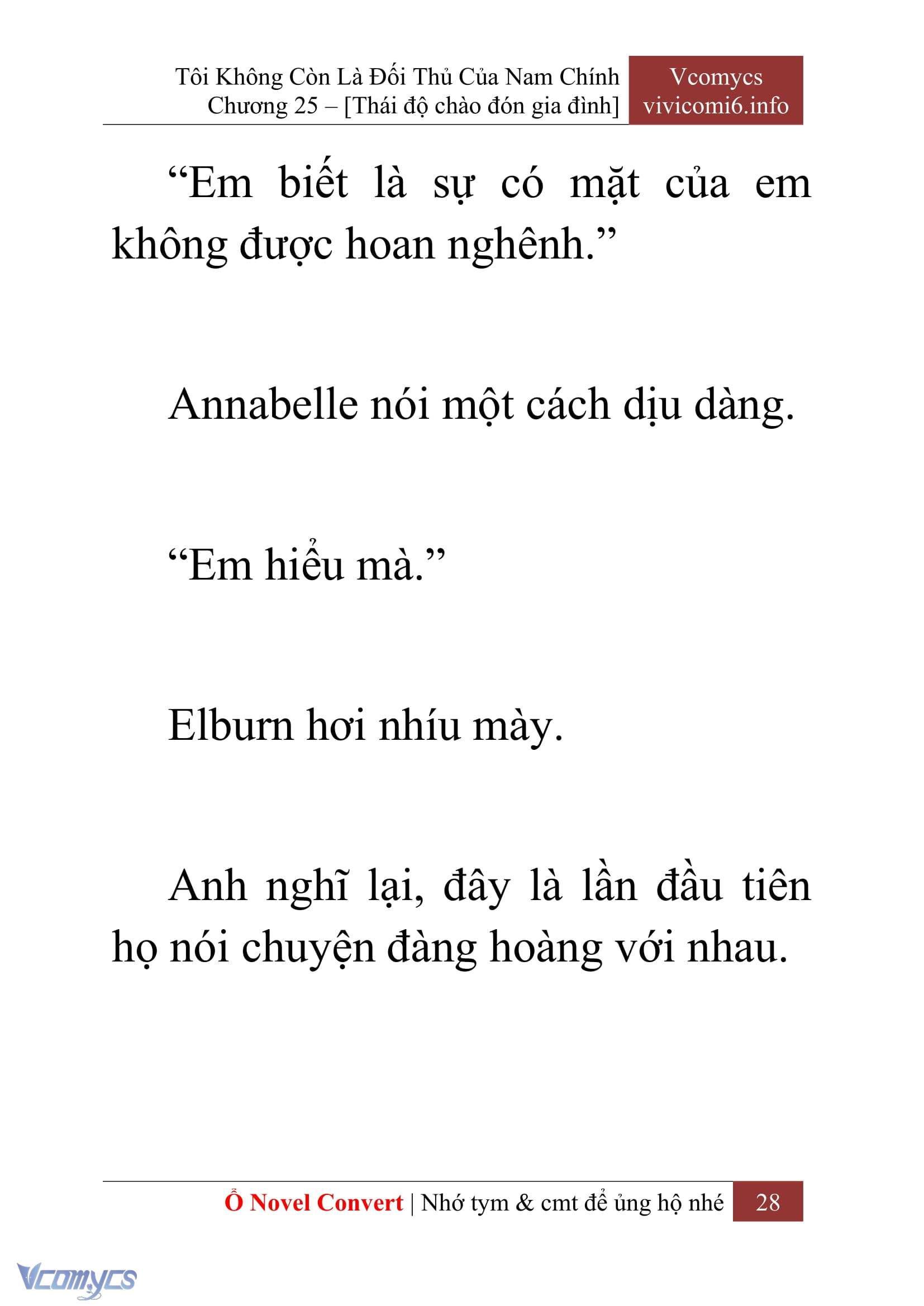 [Novel] Tôi Không Còn Là Đối Thủ Của Nam Chính Chap 25 - Trang 2