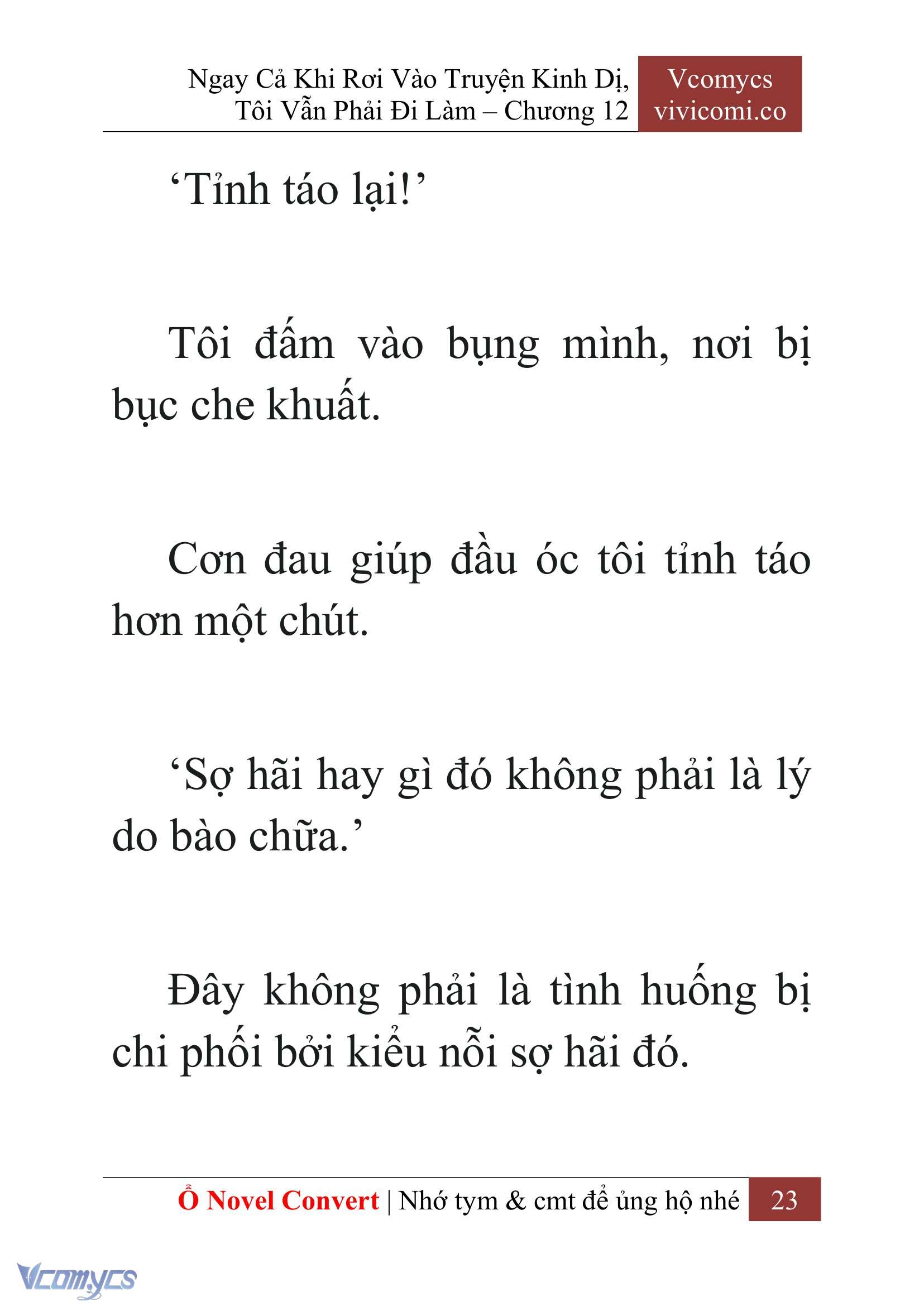 [Novel] Ngay Cả Khi Rơi Vào Truyện Kinh Dị, Tôi Vẫn Phải Đi Làm Chap 12 - Trang 2